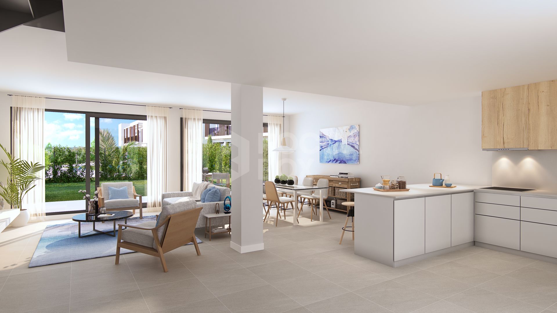 Sophisticated Living in Sotogrande: Contemporary Townhouse with Panoramic Golf Course Views and Resort-style Amenities