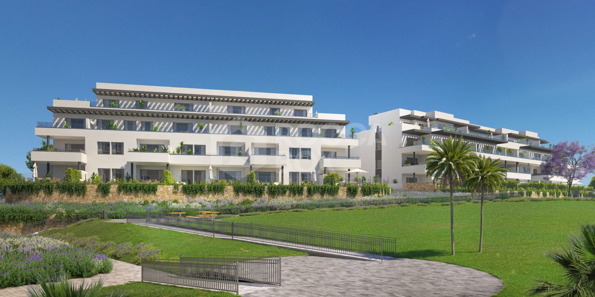 Spectacular development comprised of 2, 3 and 4 bedroom homes with sea views in a large number of them. The development has excellent garden areas, communal swimming pool, gymnasium and social-gourmet room.