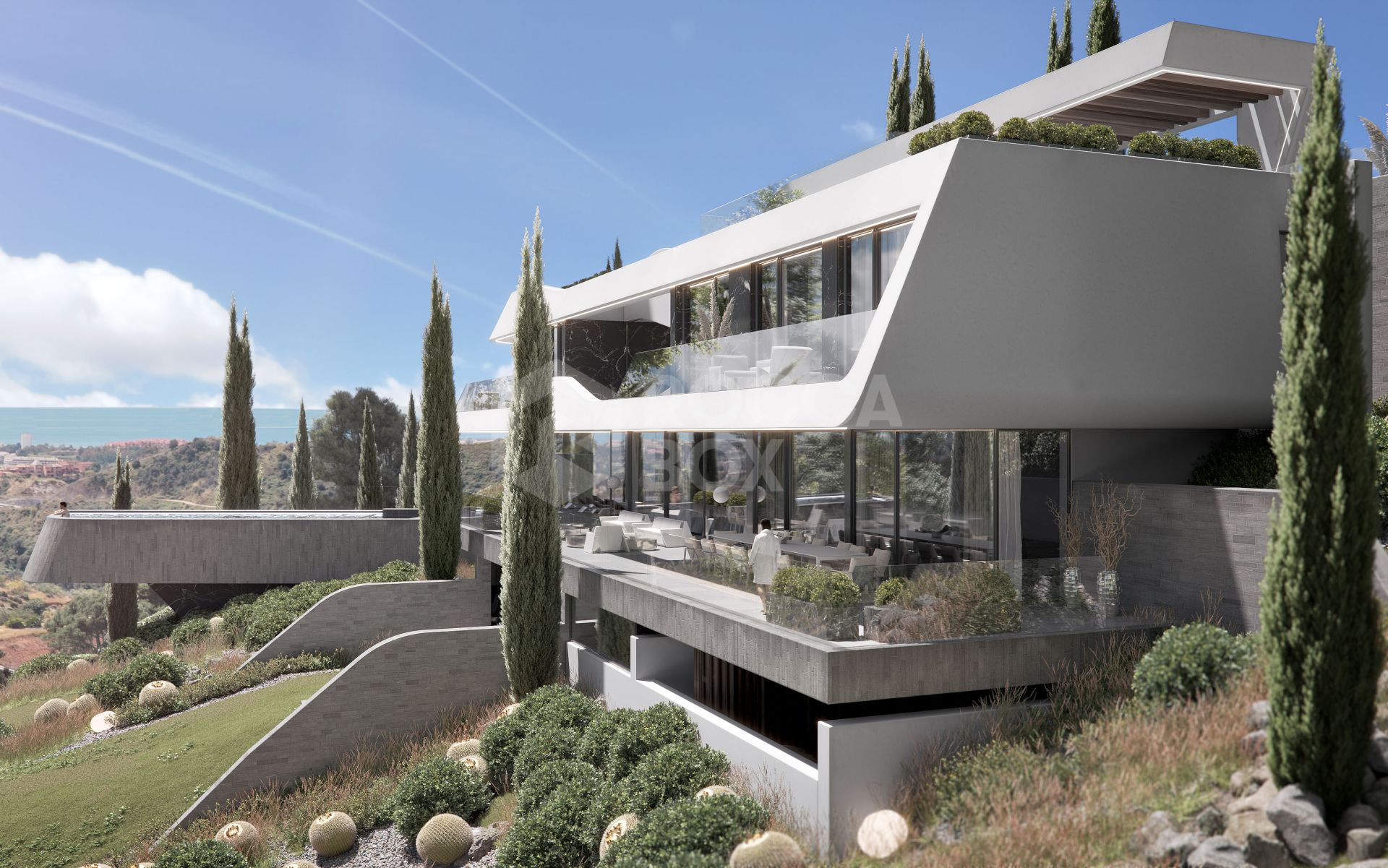 Unique dream villa within an exclusive Biosphere nature reserve . In the heart of the most spectacular setting on the Costa del Sol, with wonderful views of the sea and the mountains.