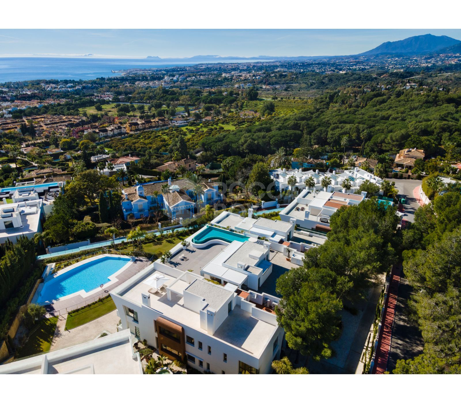 Spectacular and modern design penthouse boasting views of the Mediterranean Sea.