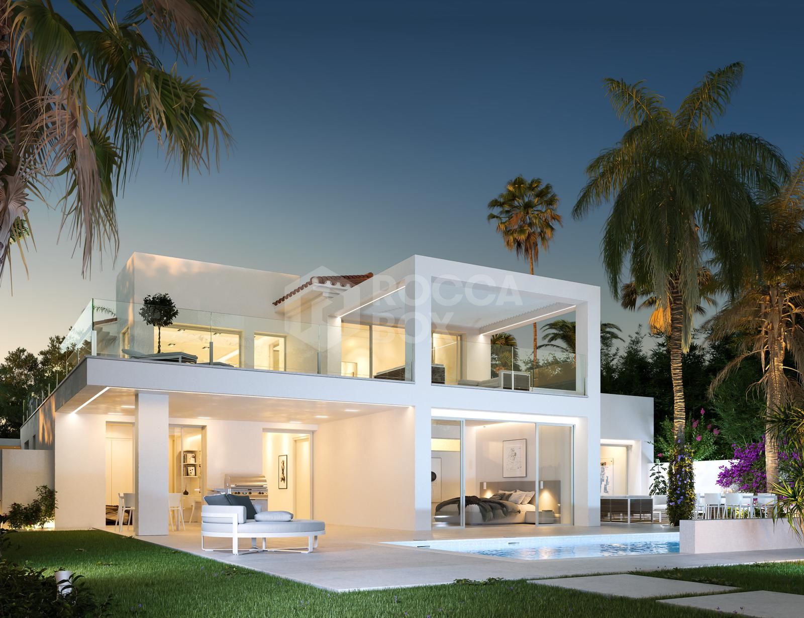 Modern Architectural Masterpiece in Nagueles, Marbella: A Perfect Blend of Style and Location