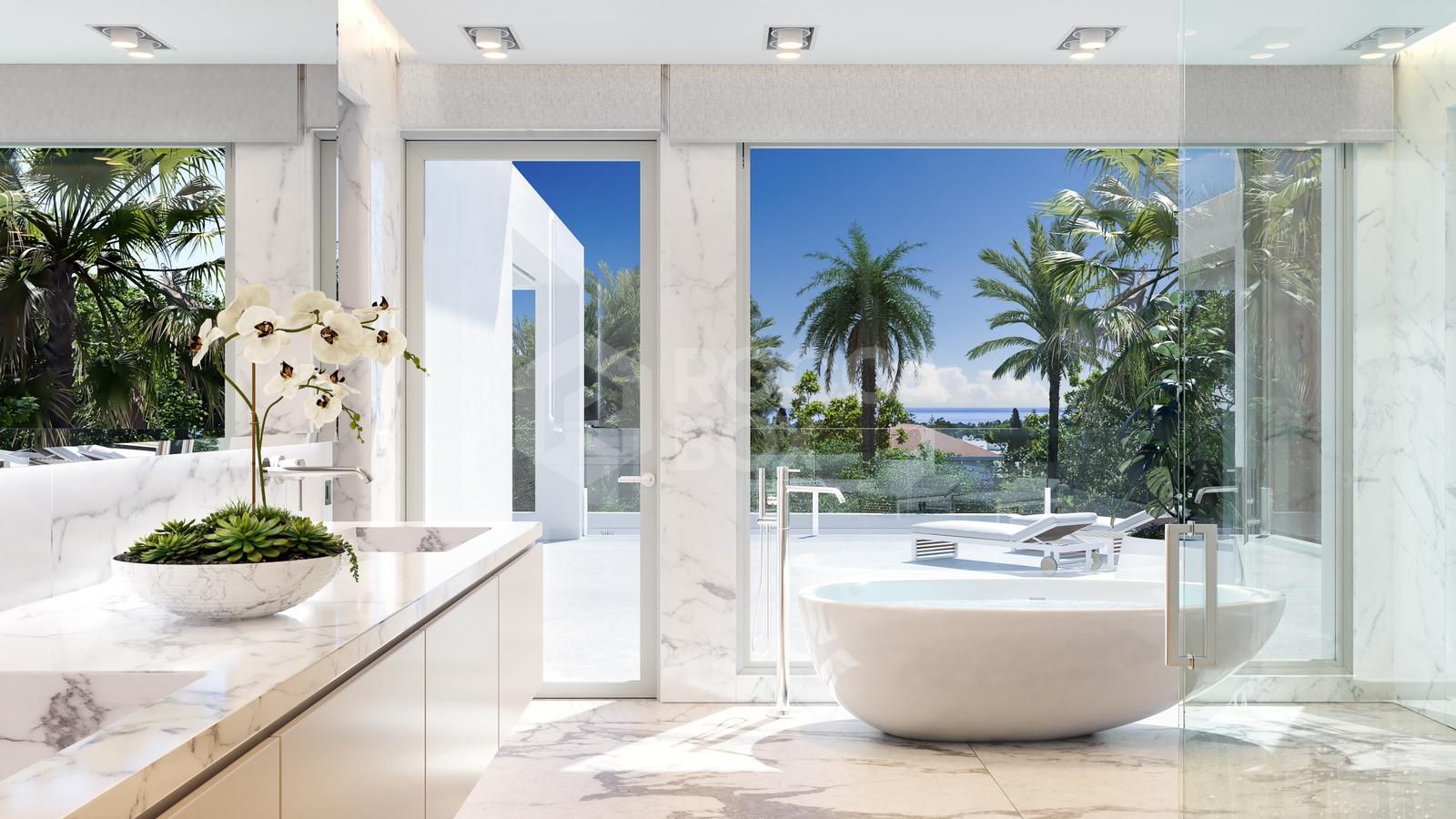 Modern Architectural Masterpiece in Nagueles, Marbella: A Perfect Blend of Style and Location