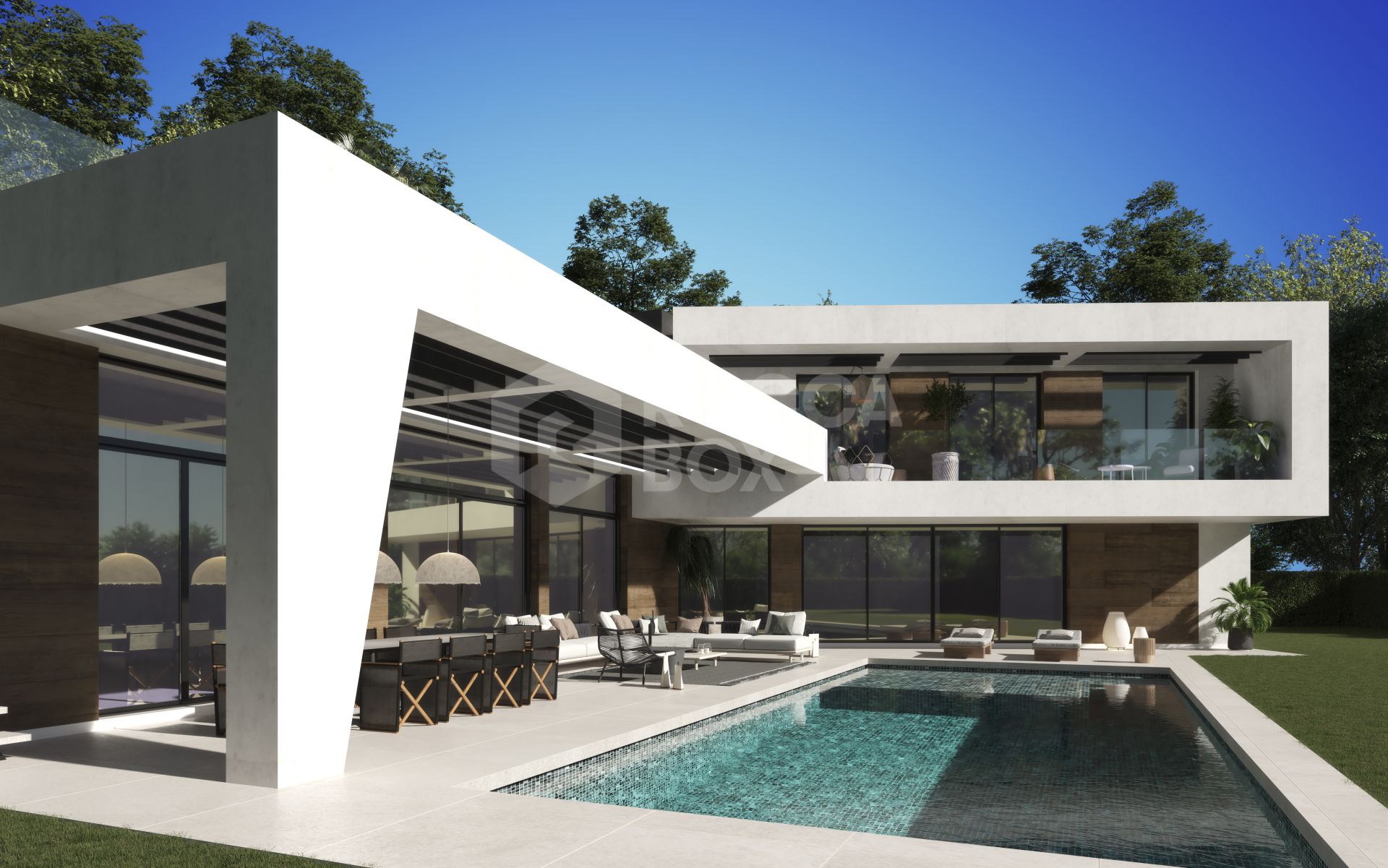Luxurious Family Living: Stunning 4-Bedroom Villa with Pool and Basement Garage