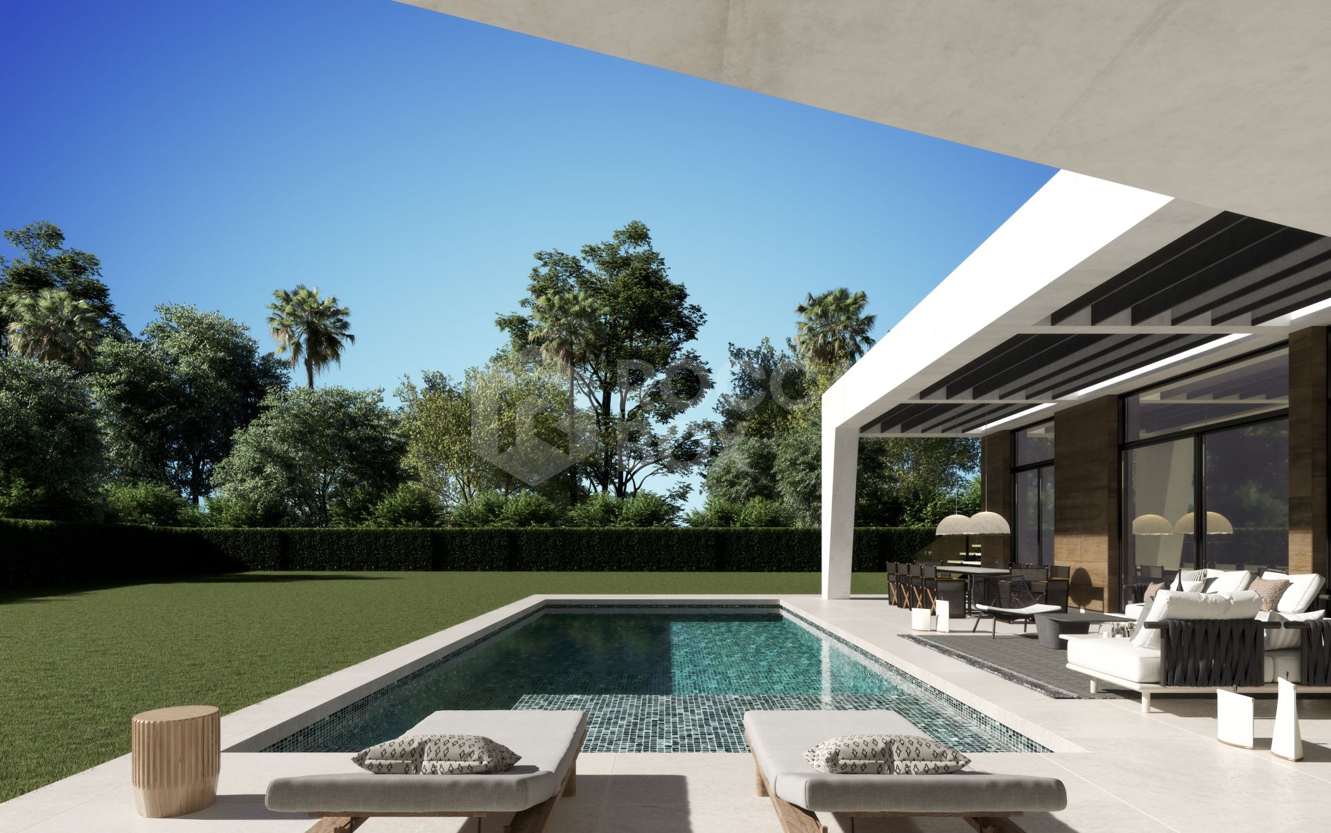 Luxurious Family Living: Stunning 4-Bedroom Villa with Pool and Basement Garage