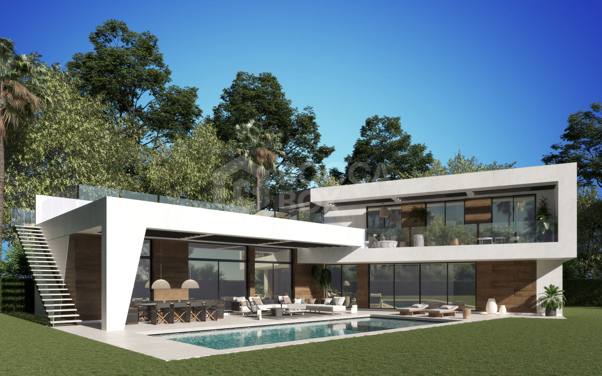 Luxurious Family Living: Stunning 4-Bedroom Villa with Pool and Basement Garage
