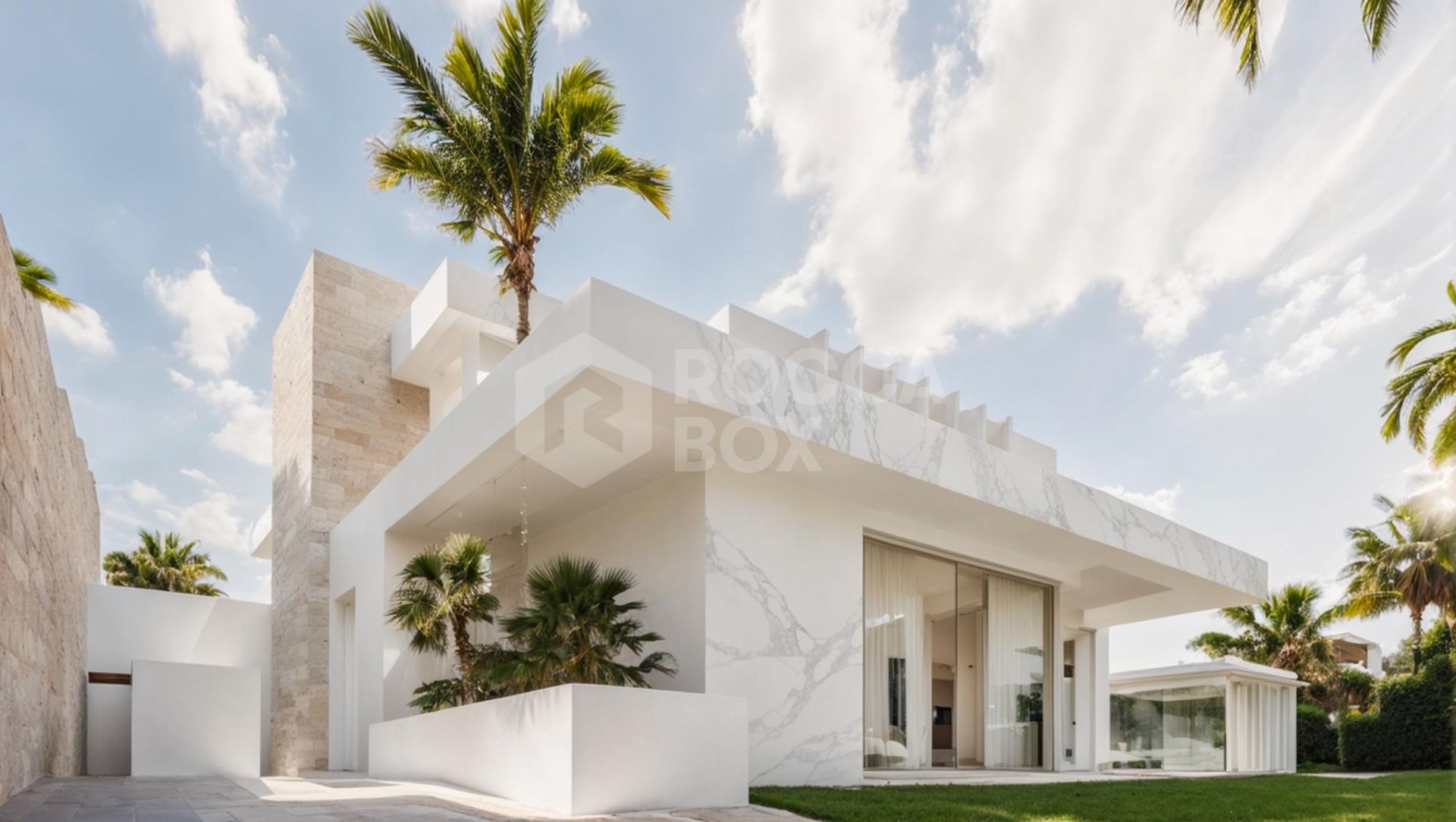 Modern Elegance with Panoramic Views: Exquisite Villa Overlooking the Mediterranean