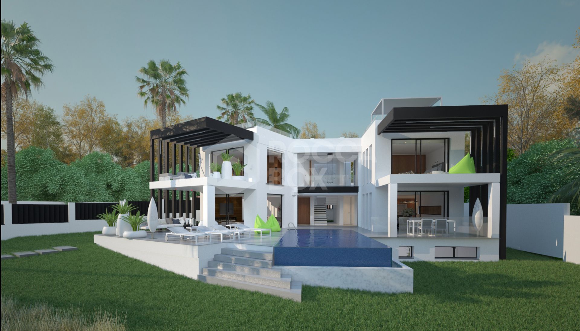 Luxurious Modern Villa in Marbesa, Marbella East: Private Beach Access, 5 Bedrooms, 5 Bathrooms.