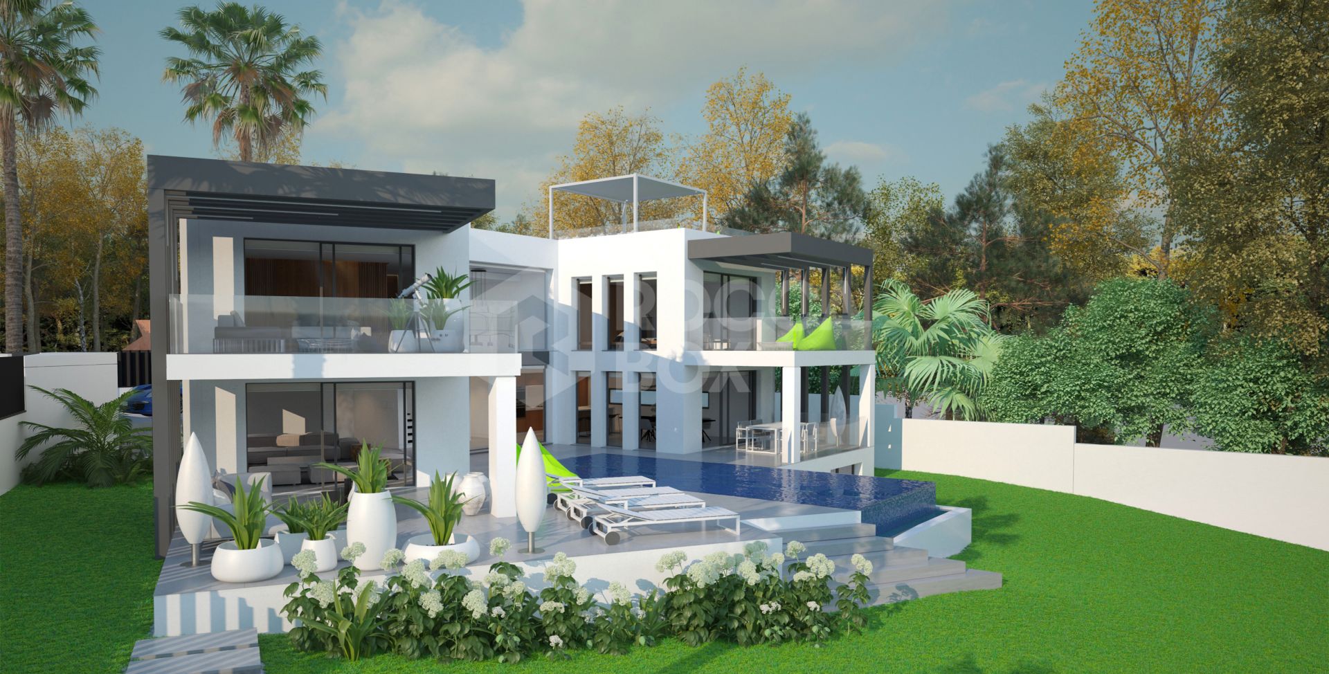 Luxurious Modern Villa in Marbesa, Marbella East: Private Beach Access, 5 Bedrooms, 5 Bathrooms.