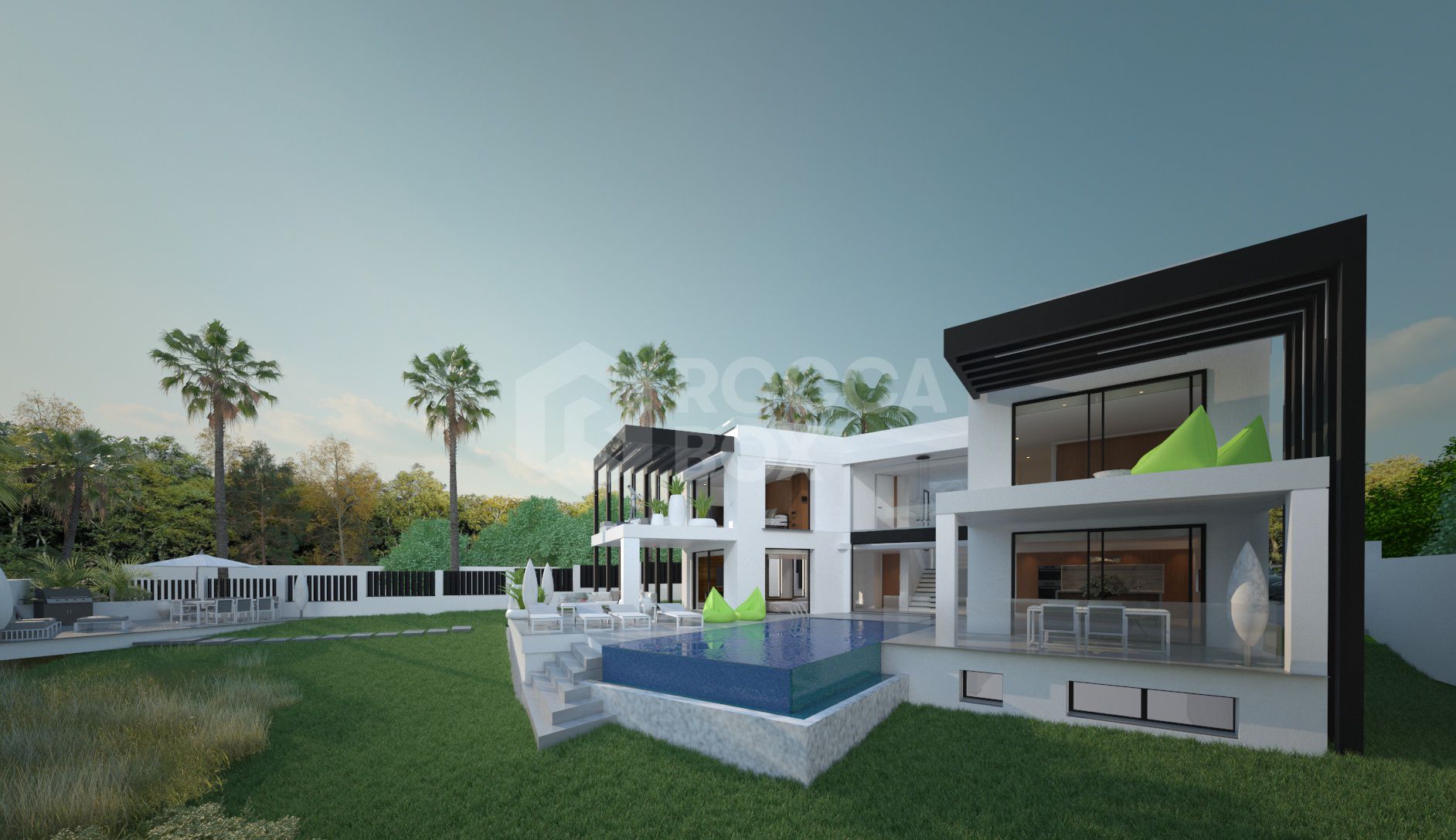 Luxurious Modern Villa in Marbesa, Marbella East: Private Beach Access, 5 Bedrooms, 5 Bathrooms.