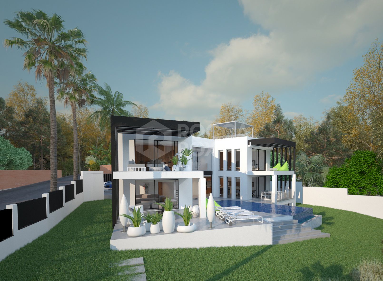 Luxurious Modern Villa in Marbesa, Marbella East: Private Beach Access, 5 Bedrooms, 5 Bathrooms.