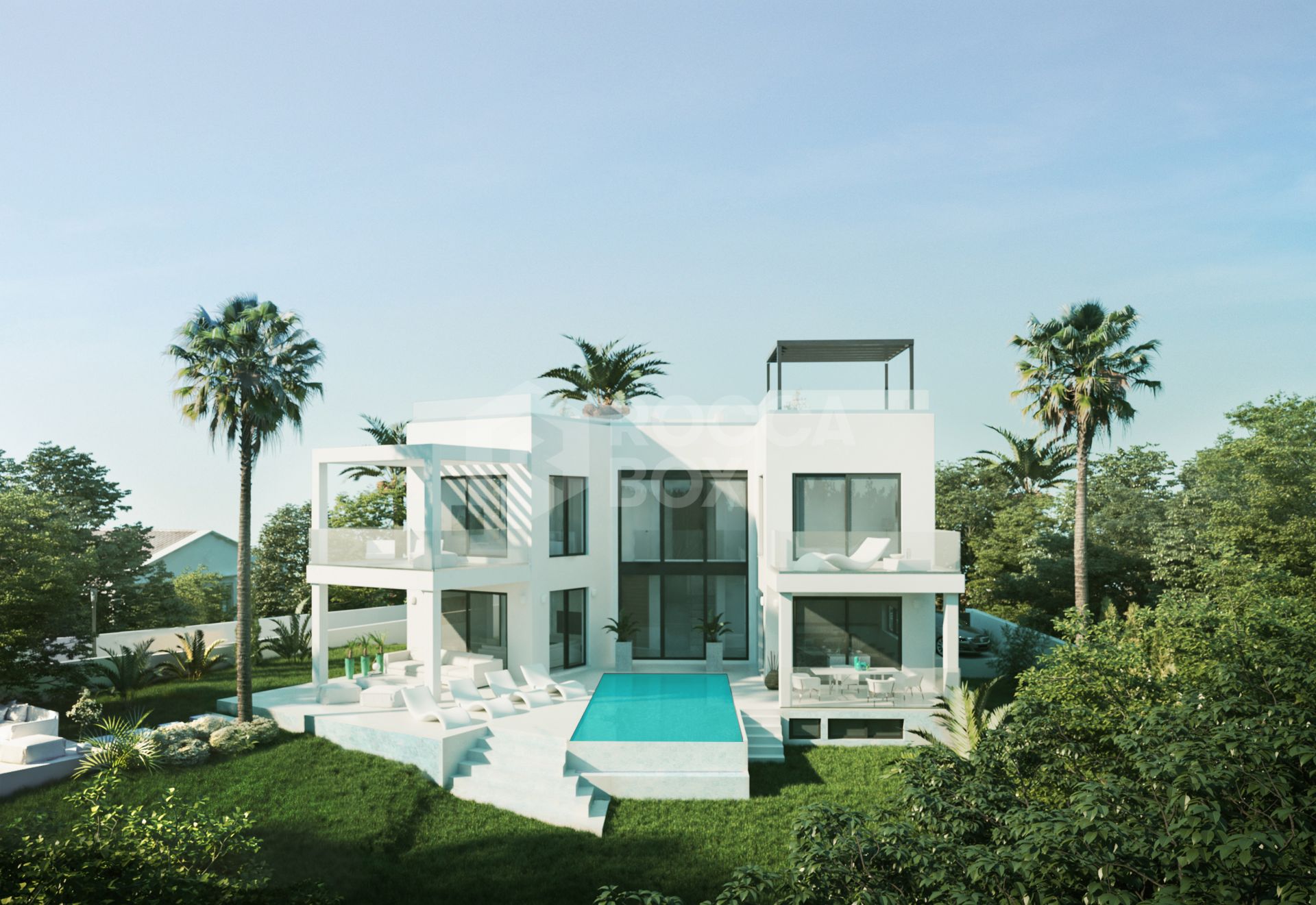 Luxurious Modern Villa in Marbesa, Marbella East: Private Beach Access, 5 Bedrooms, 5 Bathrooms.