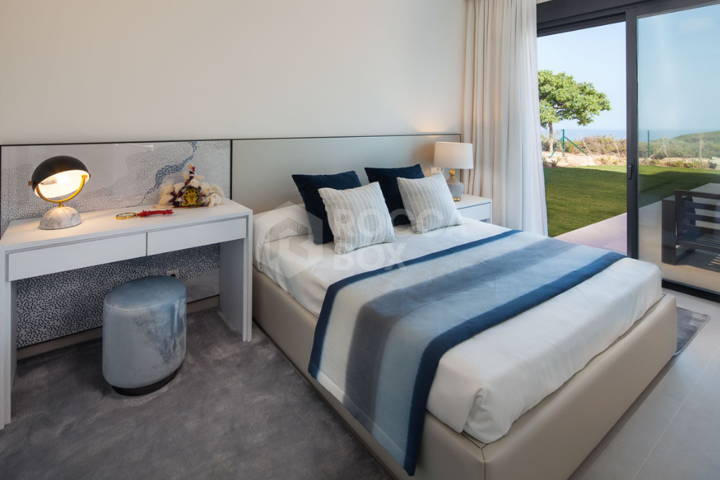Boutique residential complex comprising 12 modern villas sitting on the hills of Finca Cortesin in Casares Costa, overlooking the stunning landscape stretching from the Marbella mountain range to Gibraltar and the coast of Morocco uninterrupted.