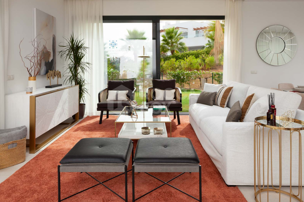 Boutique residential complex comprising 12 modern villas sitting on the hills of Finca Cortesin in Casares Costa, overlooking the stunning landscape stretching from the Marbella mountain range to Gibraltar and the coast of Morocco uninterrupted.