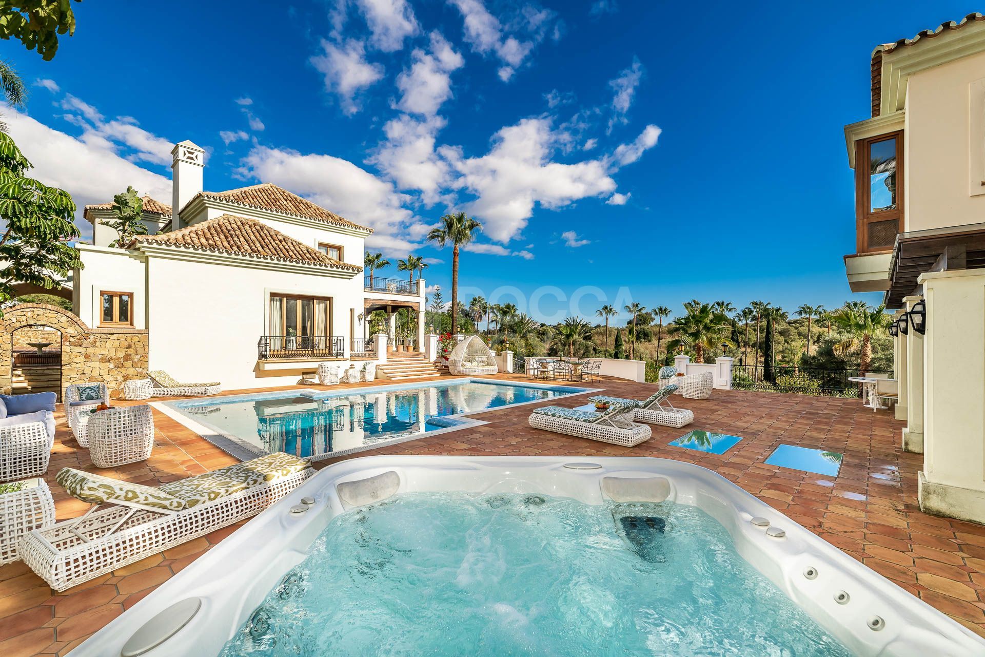 Luxurious Multi-Level Villa with Stunning Gardens and Pool