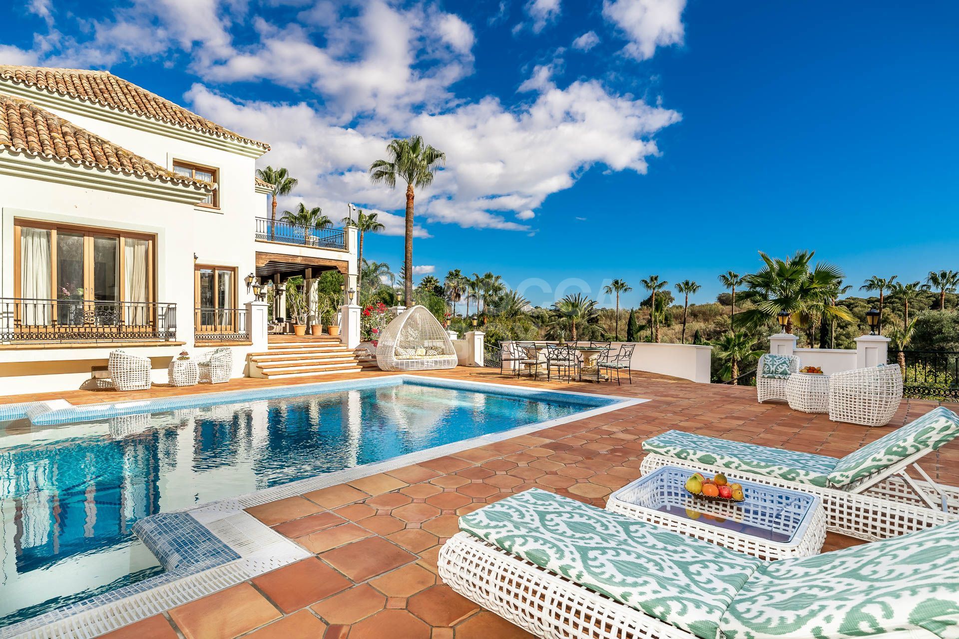 Luxurious Multi-Level Villa with Stunning Gardens and Pool