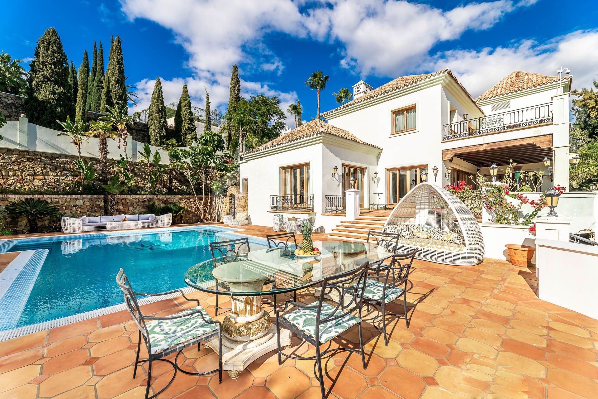 Luxurious Multi-Level Villa with Stunning Gardens and Pool