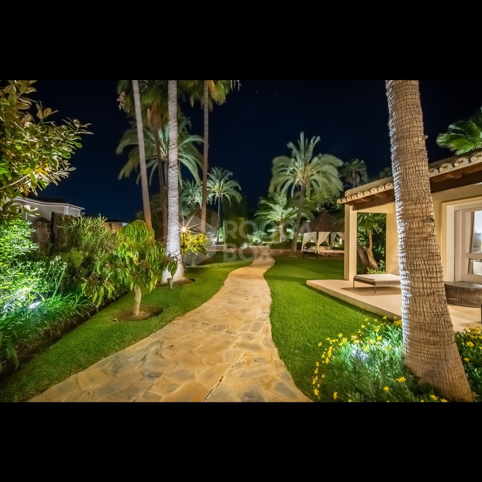 Luxurious Oasis with Manicured Gardens