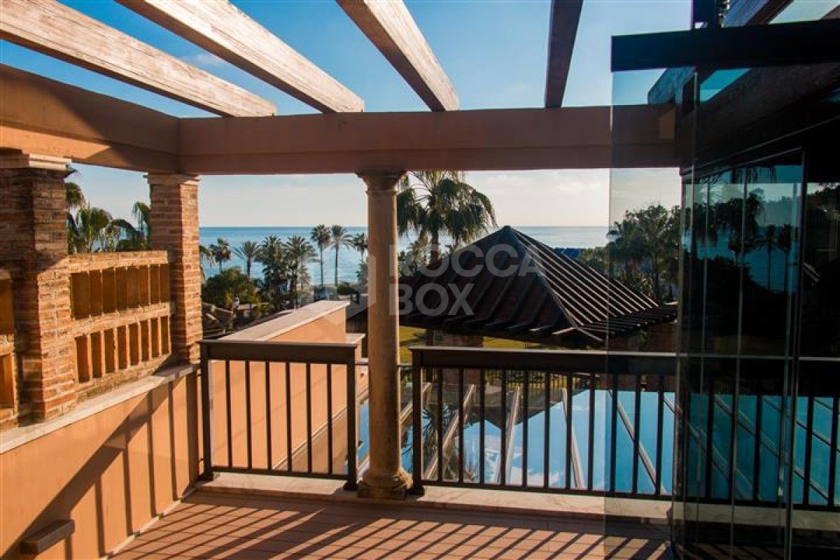 Luxurious front line beach duplex penthouse for sale in San Pedro de Alcantara