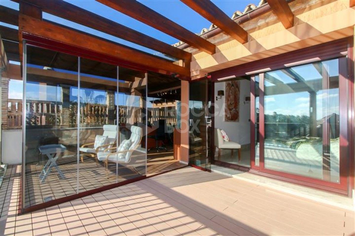 Luxurious front line beach duplex penthouse for sale in San Pedro de Alcantara