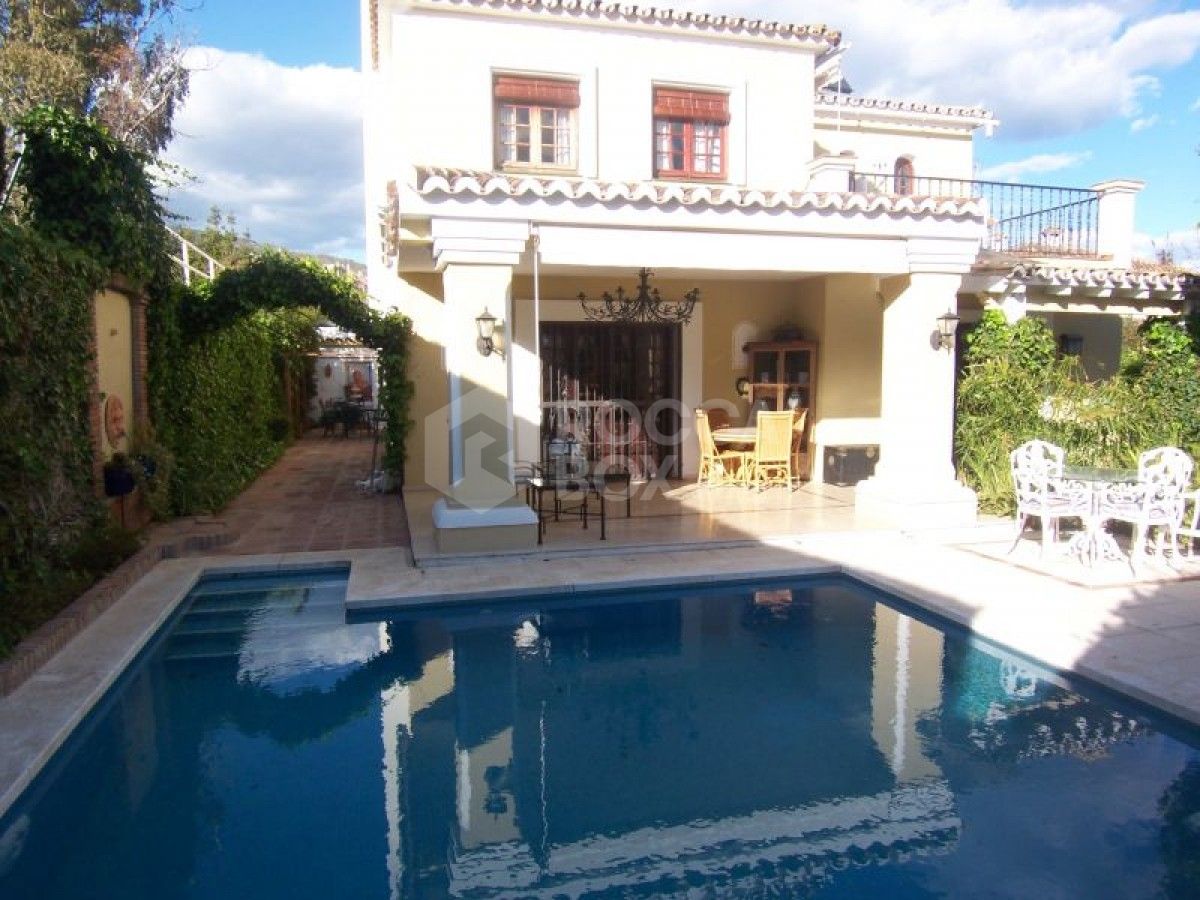 Andalucian style four bedroom villa for sale in Marbella.