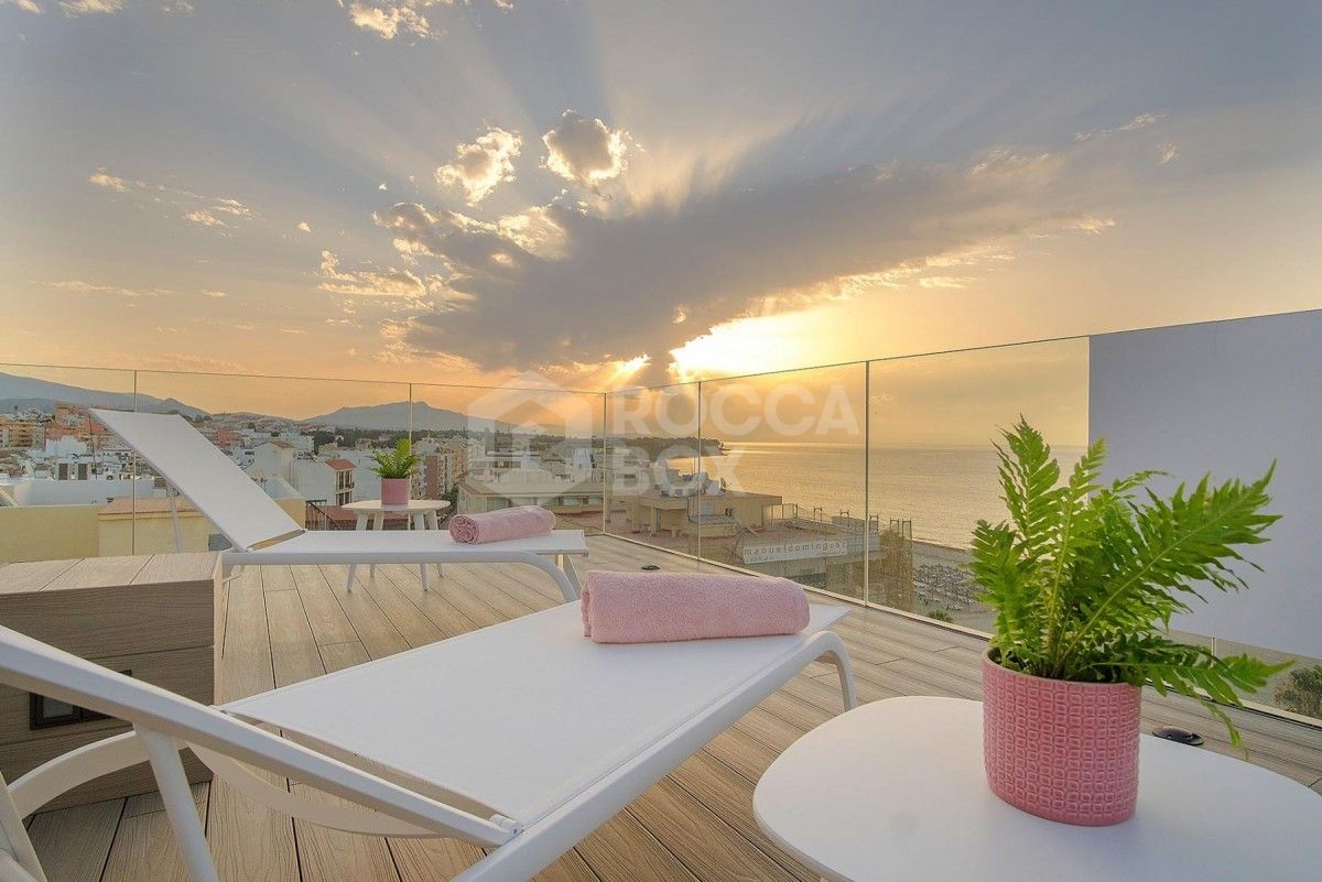 Front line beach Penthouse in Estepona for sale