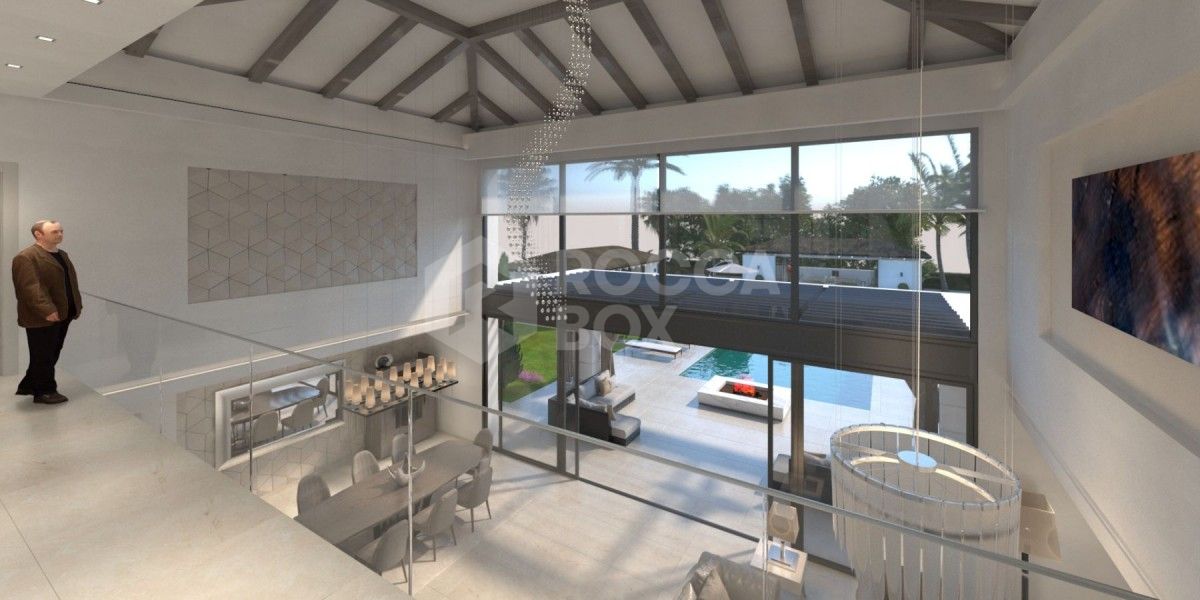 The beautiful modern villa in Estepona for sale