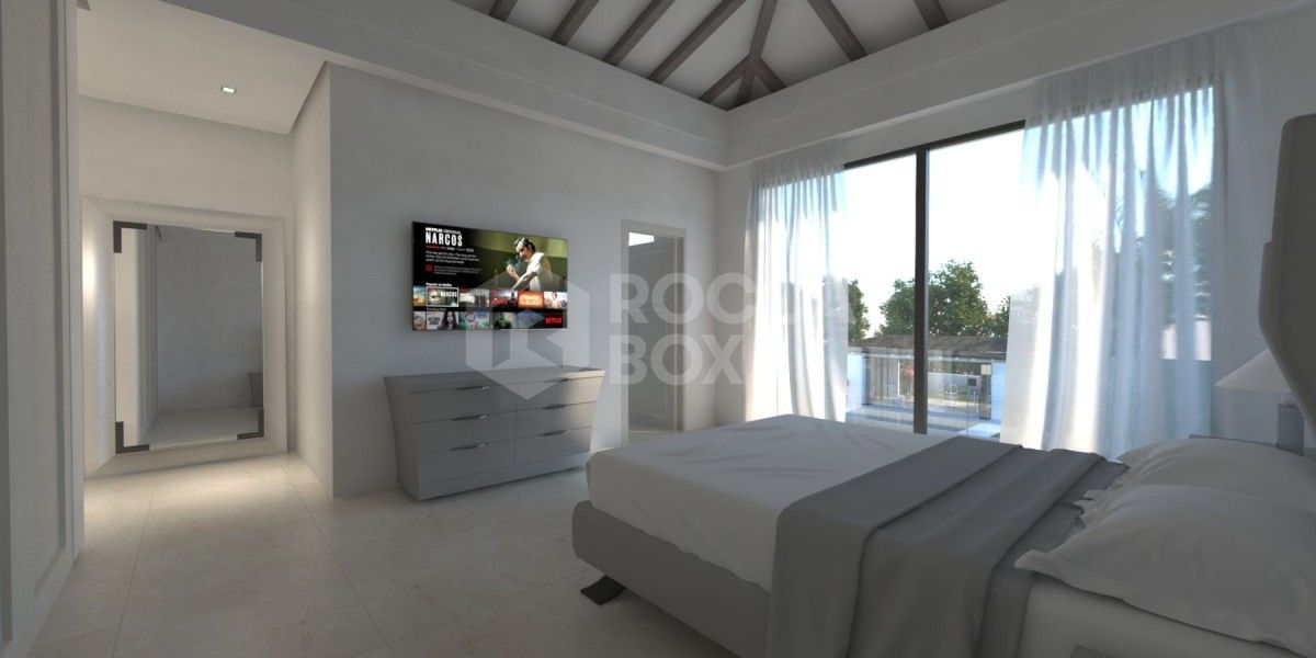 The beautiful modern villa in Estepona for sale