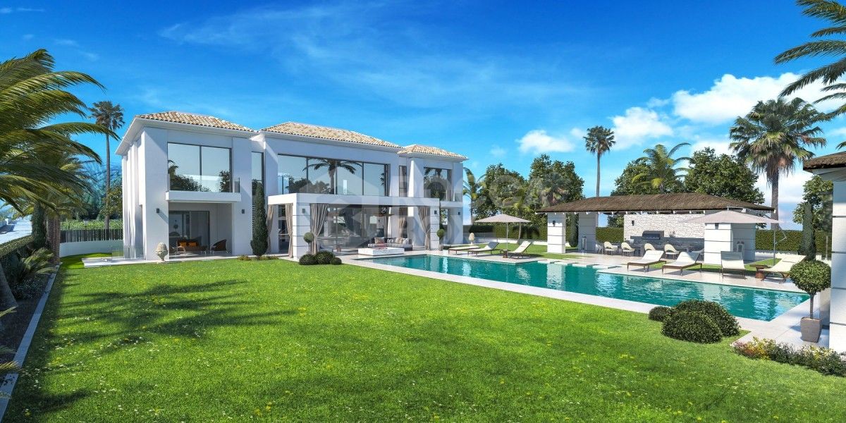 The beautiful modern villa in Estepona for sale