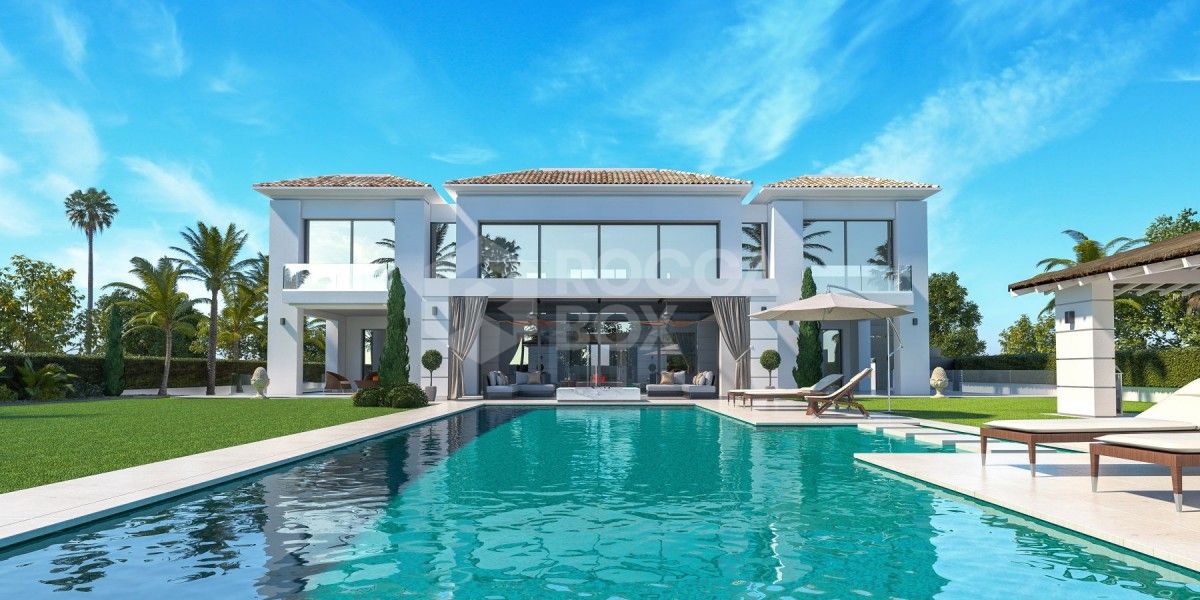 The beautiful modern villa in Estepona for sale