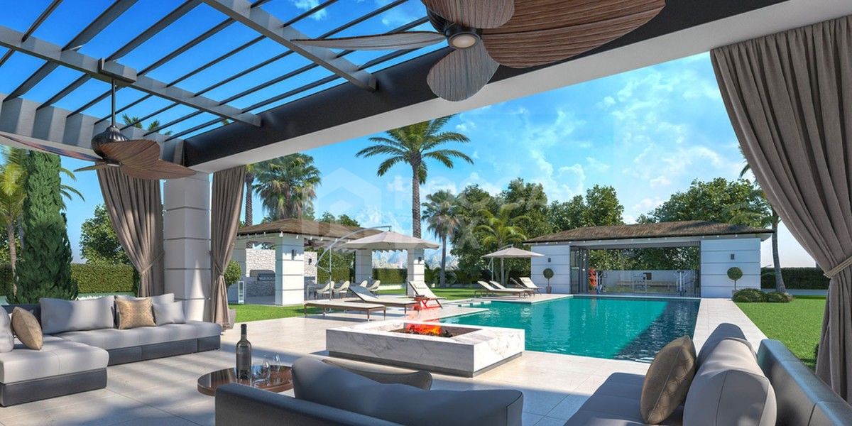 The beautiful modern villa in Estepona for sale