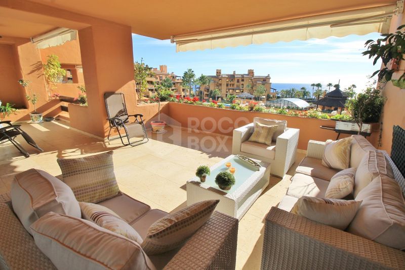 Luxury apartment front line beach complex with stunning sea views