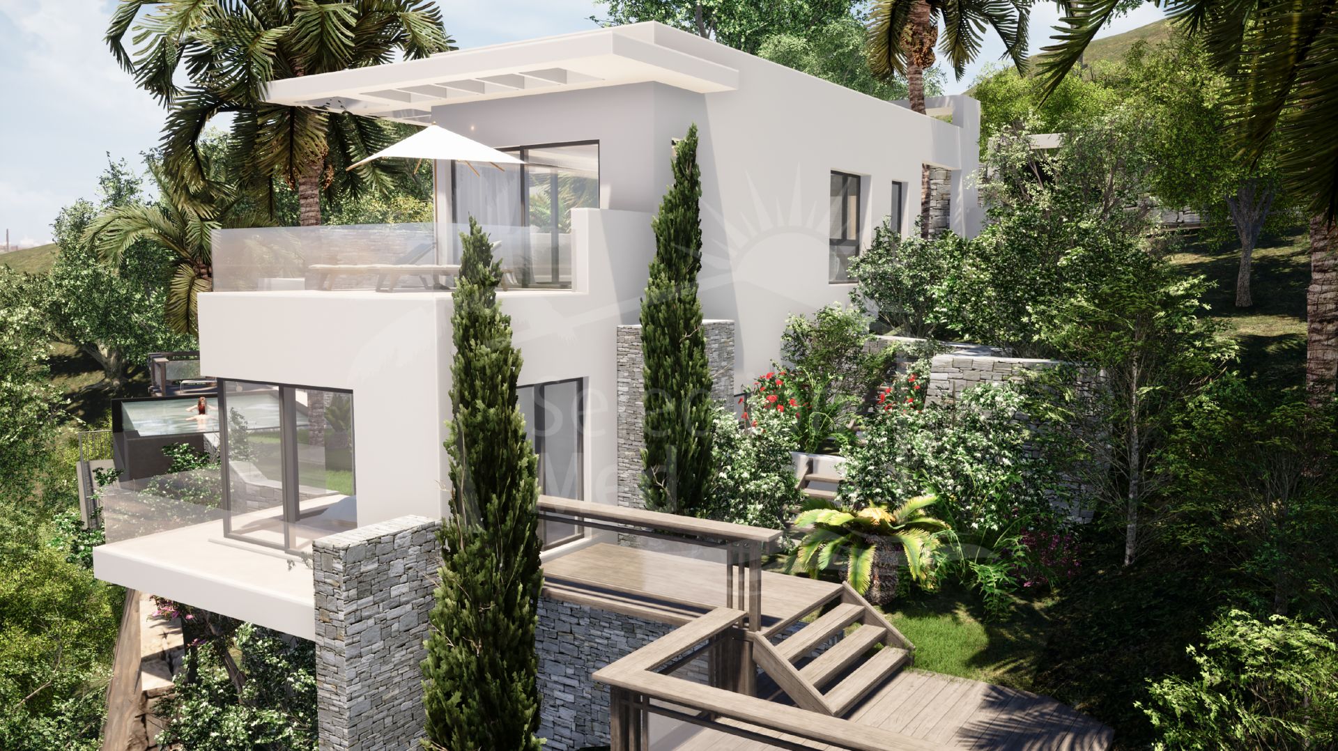 Stunning state-of-art and eco-friendly villa under construction in El Herrojo, La Quinta.