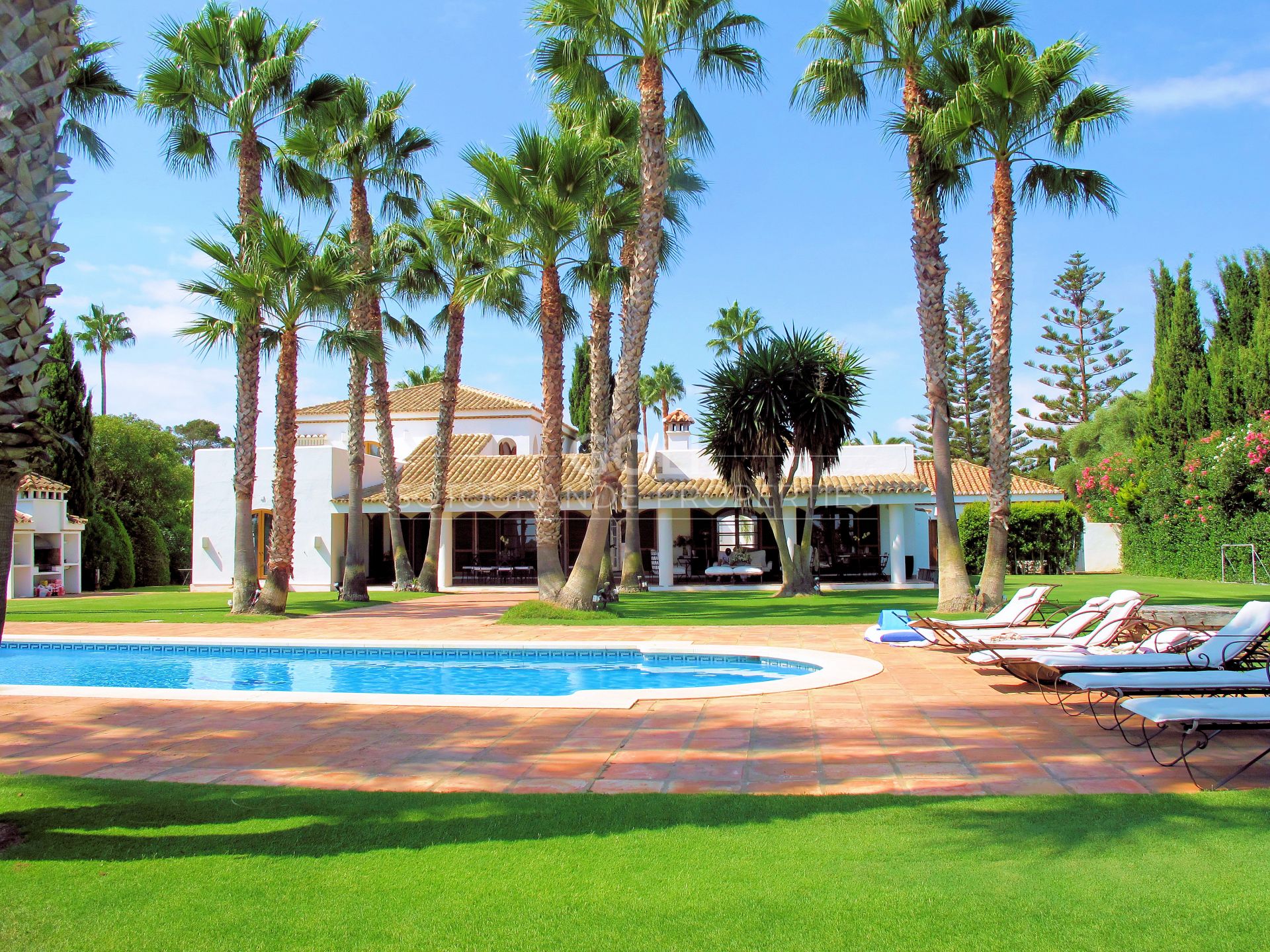 Villa close to the beach, very unusual architecture, on prestigious Paseo del Parque