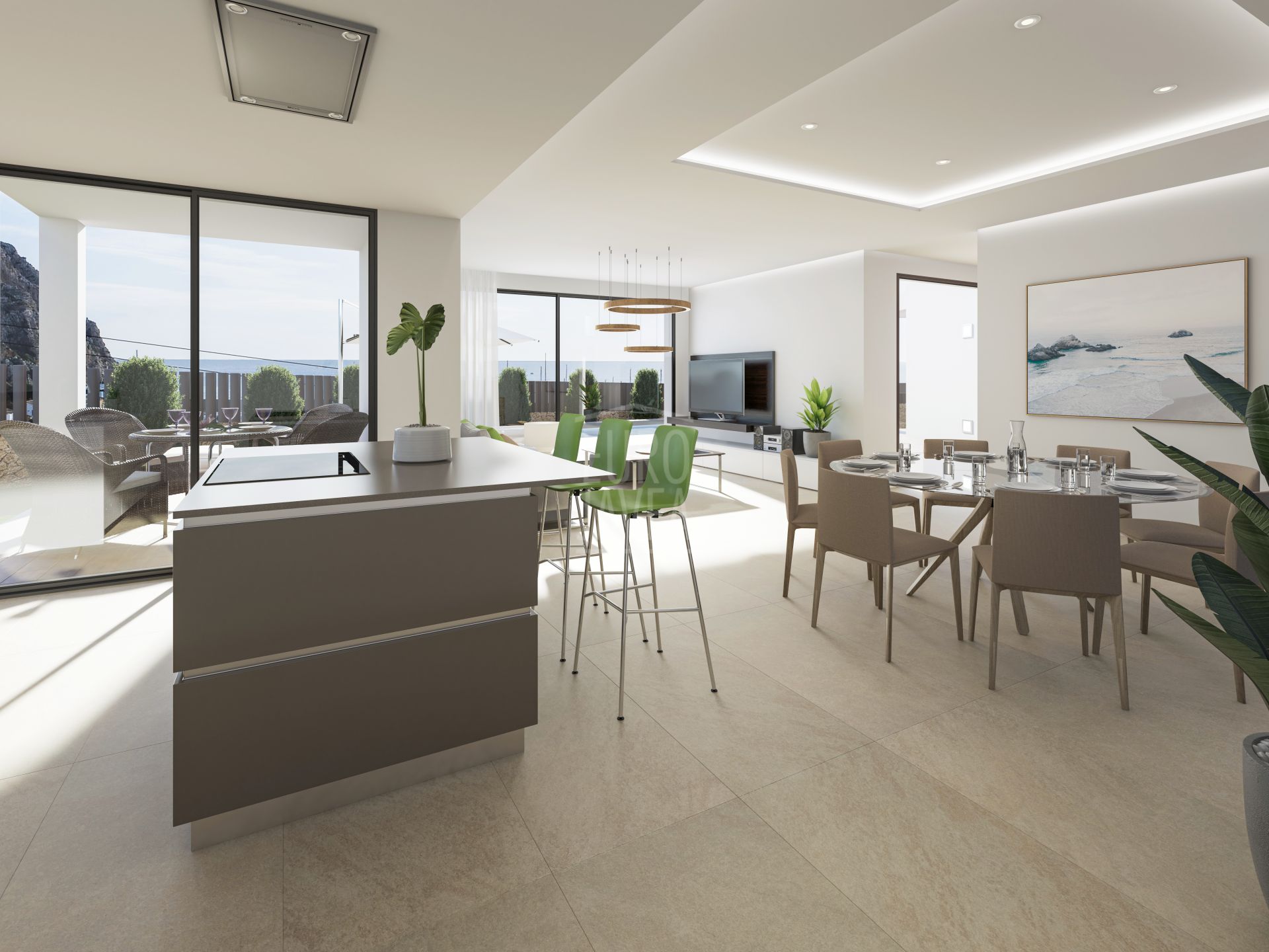 Luxury villa under construction for sale on the first line in Jávea with spectacular sea views