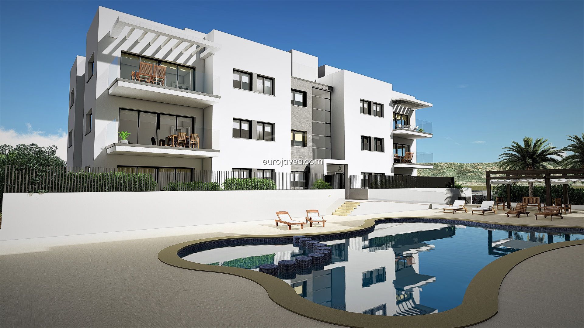 New project of exclusive apartments for sale in Jávea in Arenal Beach
