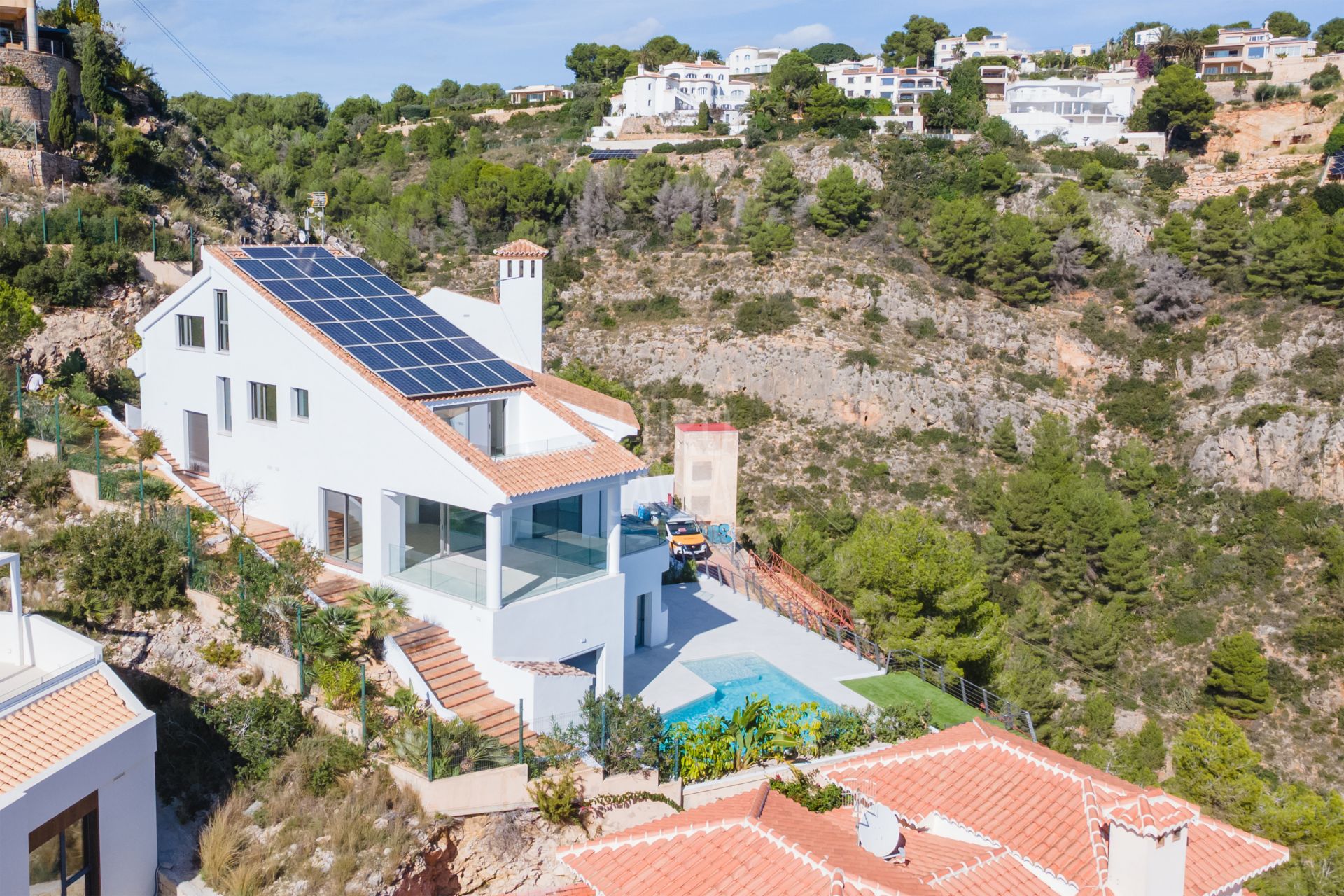 Villa Allure, luxe méditerranéen avec vue panoramique sur la mer à La Corona, Jávea