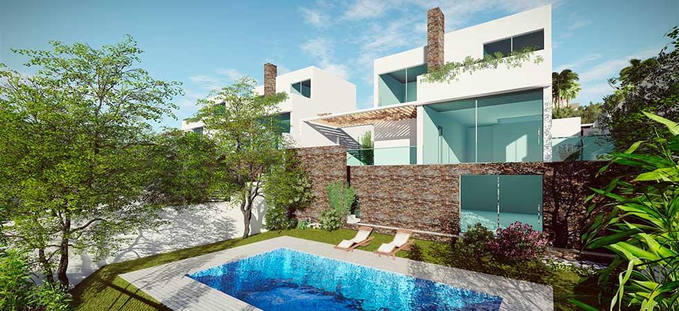 6 independent villas of contemporary and Mediterranean style in La Cala de Mijas, Mijas Costa