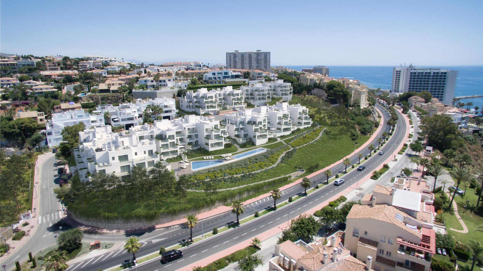 90 contemporary homes with excellent fittings and finishes, and the beach onyour doorstep. 1, 2 and 3 bedrooms with spacious terraces and glass wallsoffering stunning uninterrupted views of the sea.