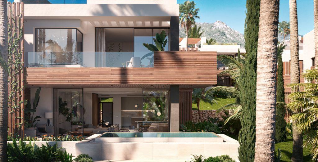 Semi-fritliggende villa til salg i Sierra Blanca, Marbella Golden Mile