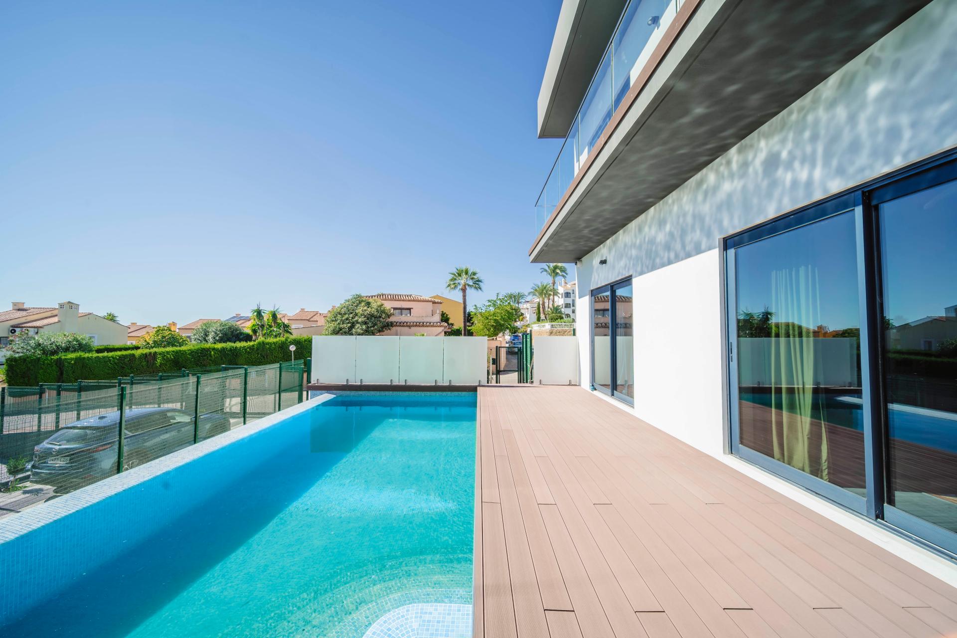 Contemporary new, five bedroom villa in a sought after location of Calahonda, Mijas Costa - walking distance to the beach