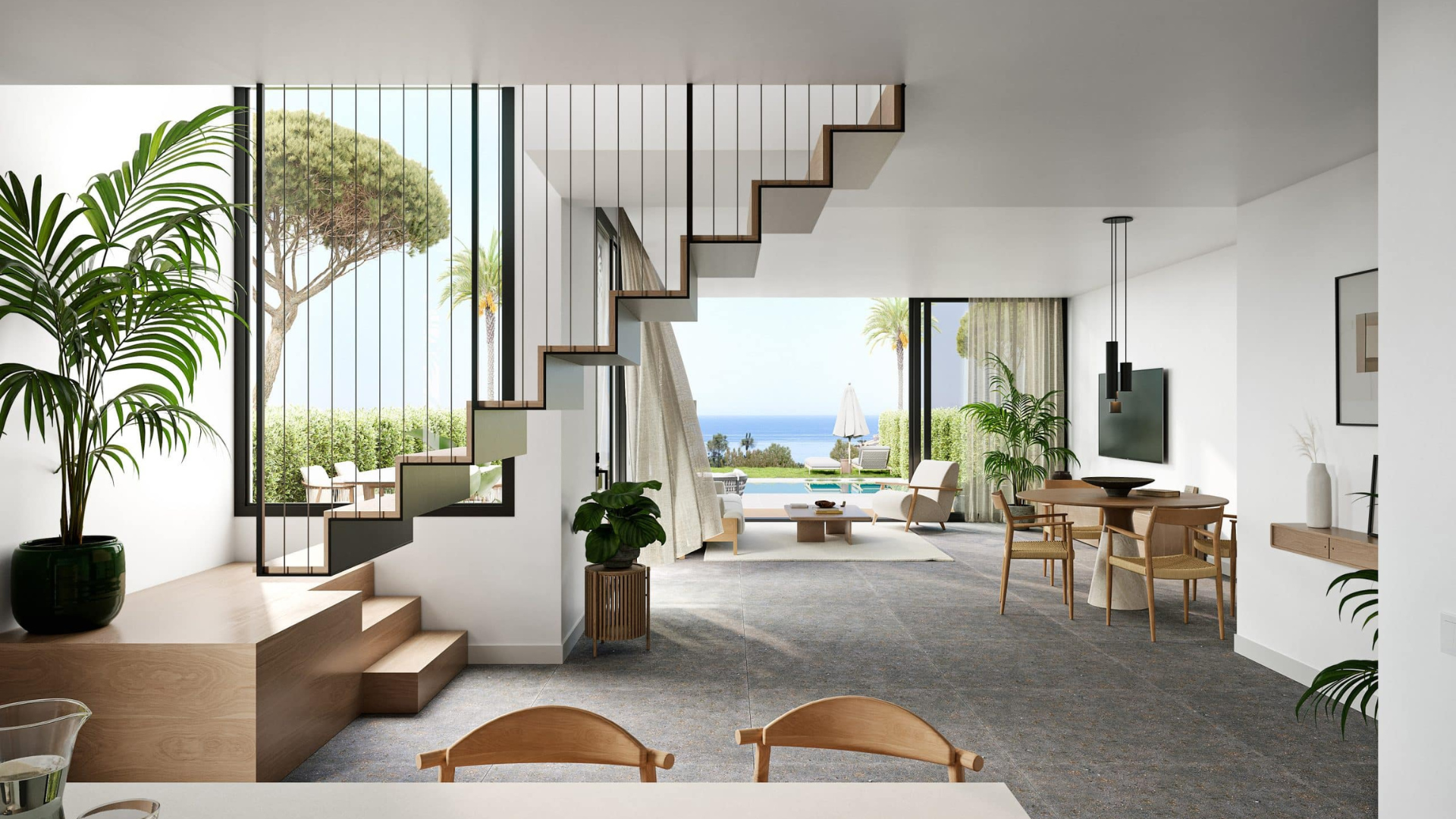 Villa contemporánea cerca de la playa con impresionantes vistas al mar, Reserva del Chaparral