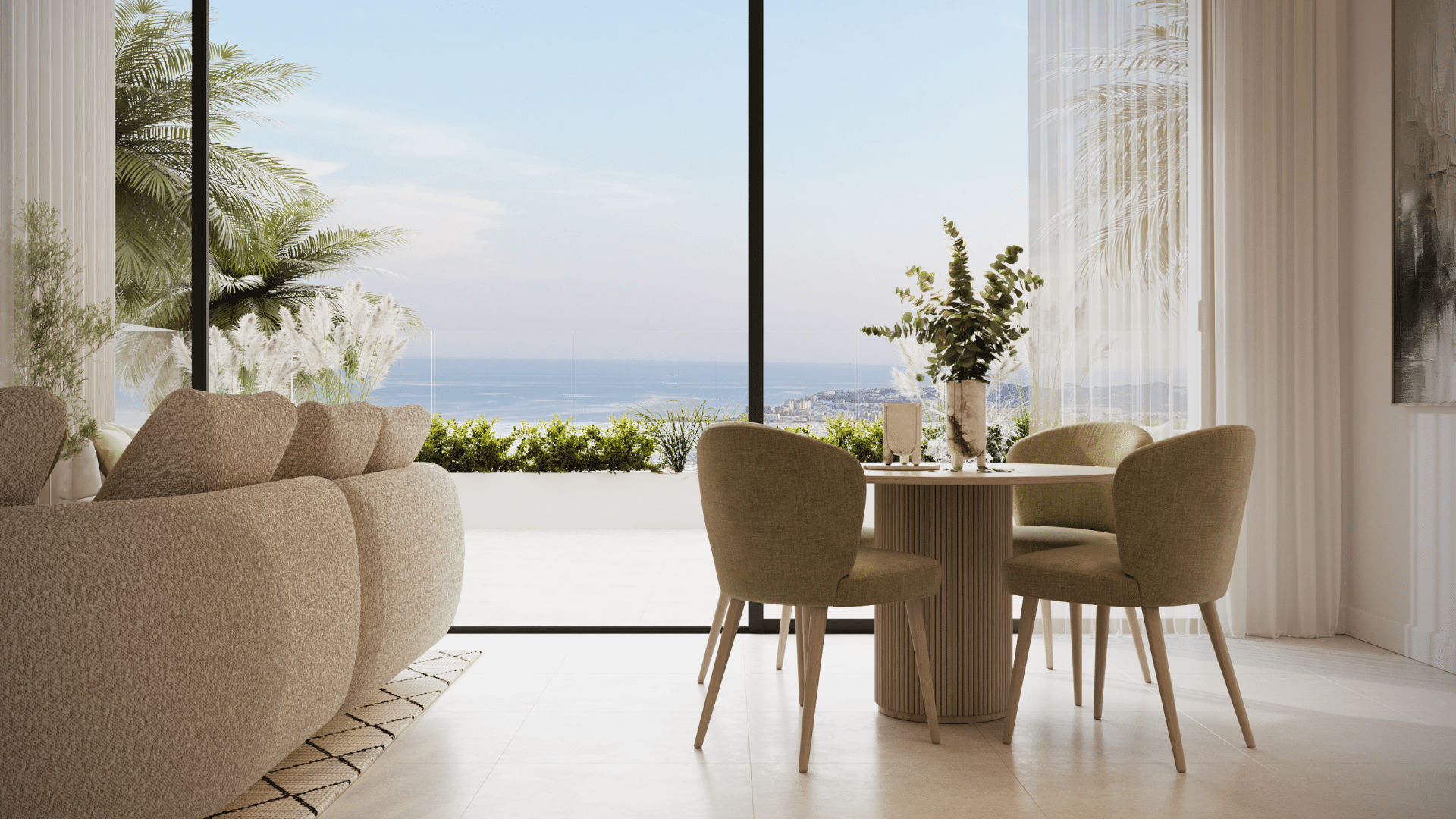 Ático dúplex con terrazas panorámicas vistas al mar en la prestigiosa urbanización el Higuerón