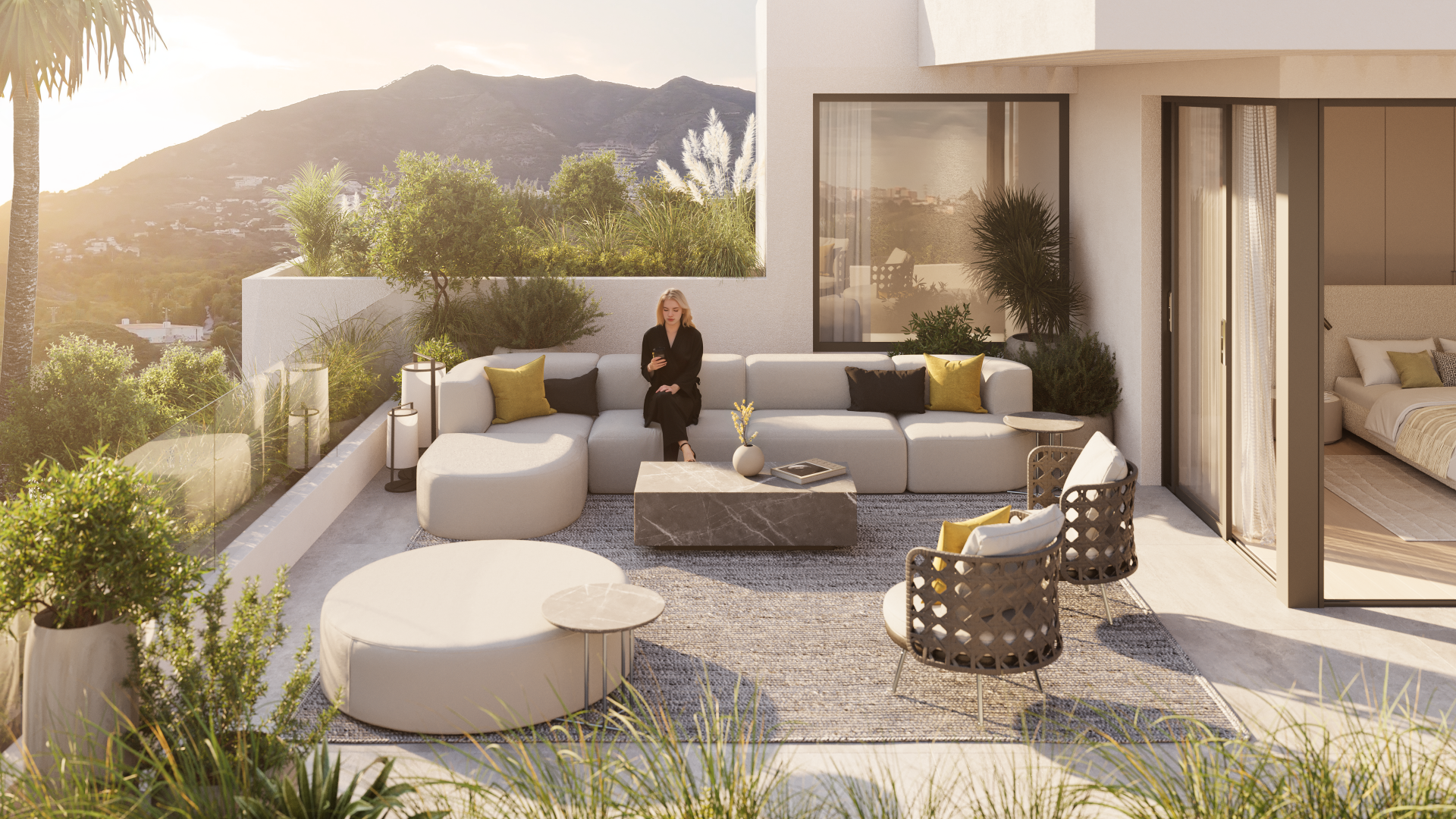 Ático dúplex con terrazas panorámicas vistas al mar en la prestigiosa urbanización el Higuerón