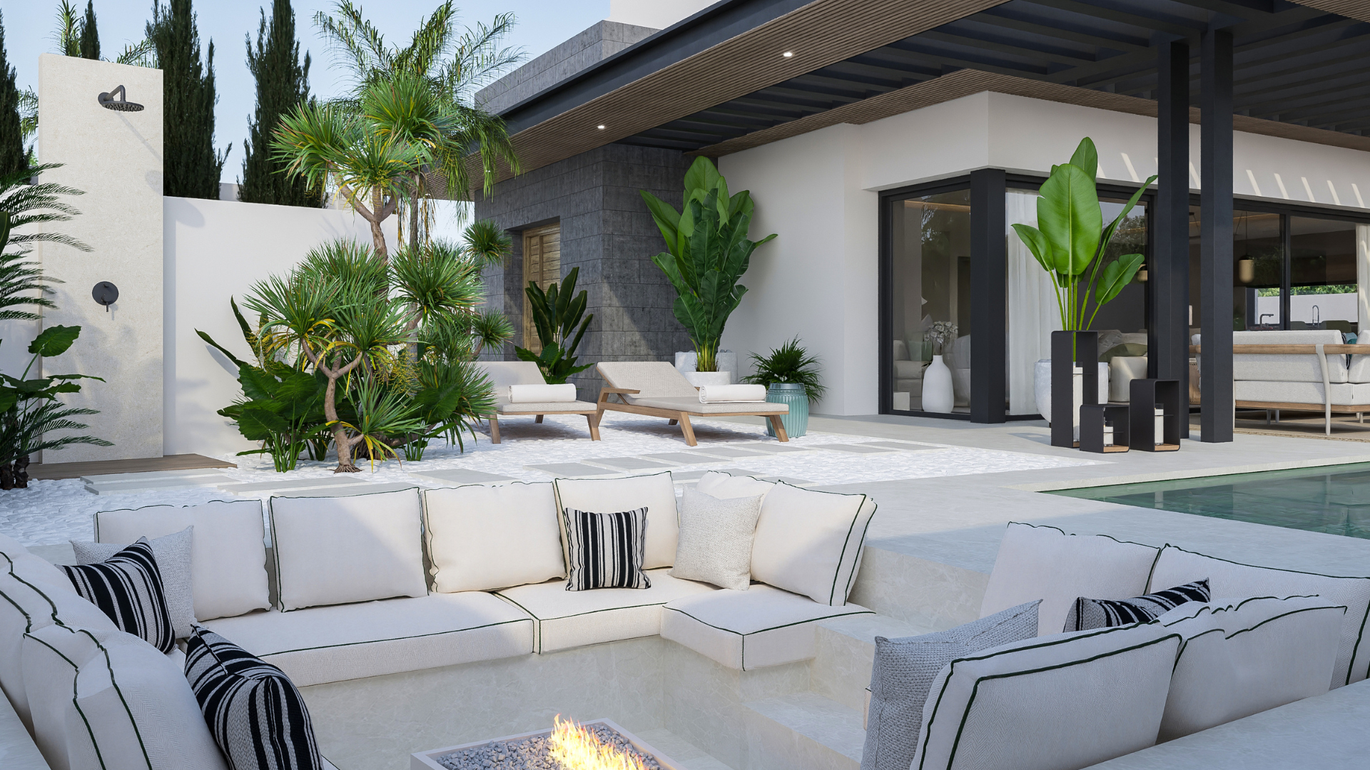 Stunning villa with rooftop solarium and spectacular views in Riviera del Sol