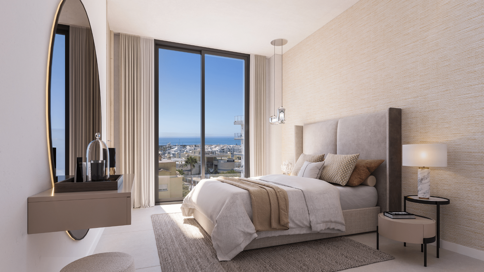 Modern penthouse with front sea views next to Puerto Marina