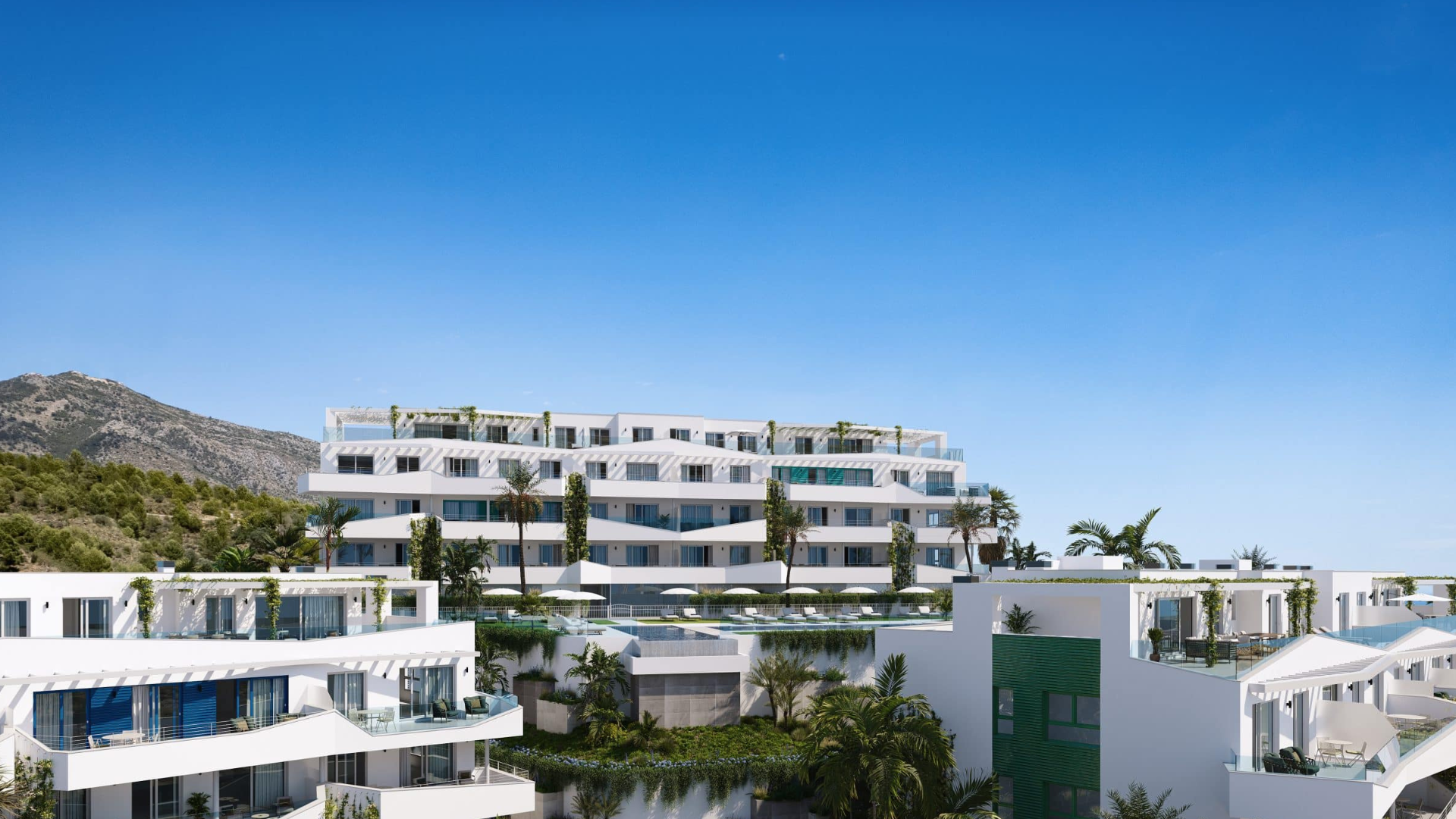 Modern penthouse in a gated complex