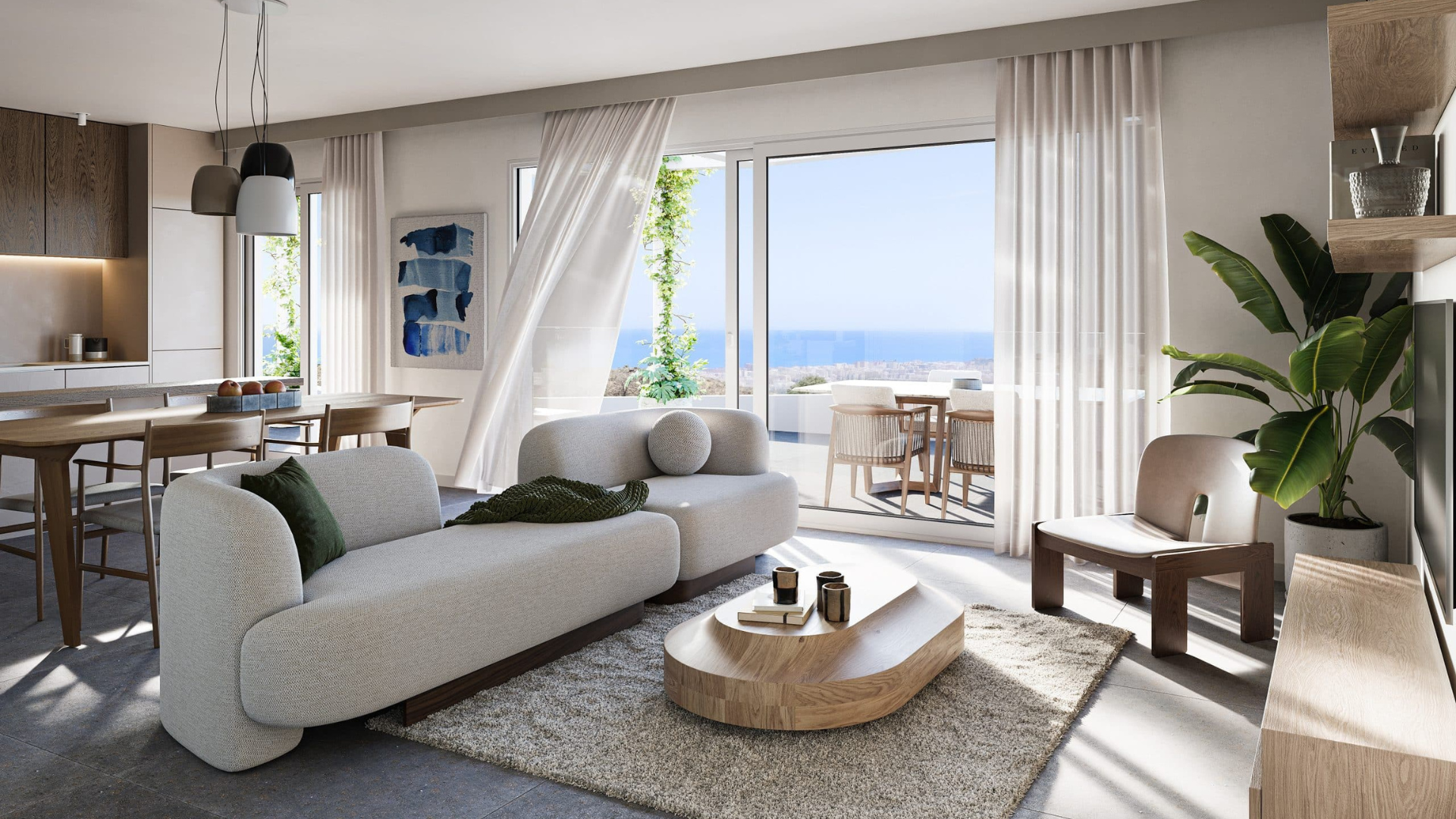 Modern penthouse in a gated complex