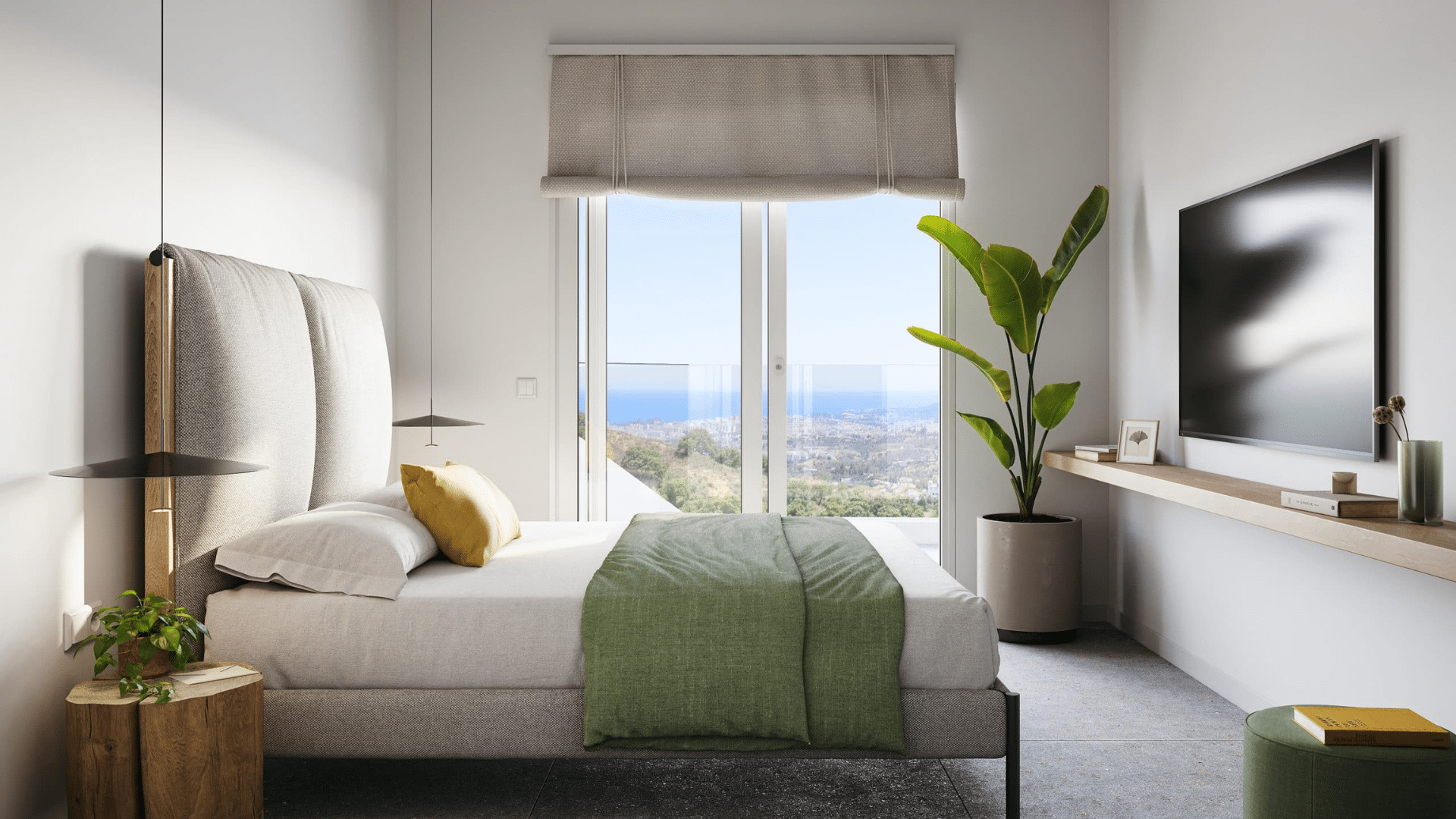 Modern penthouse in a gated complex