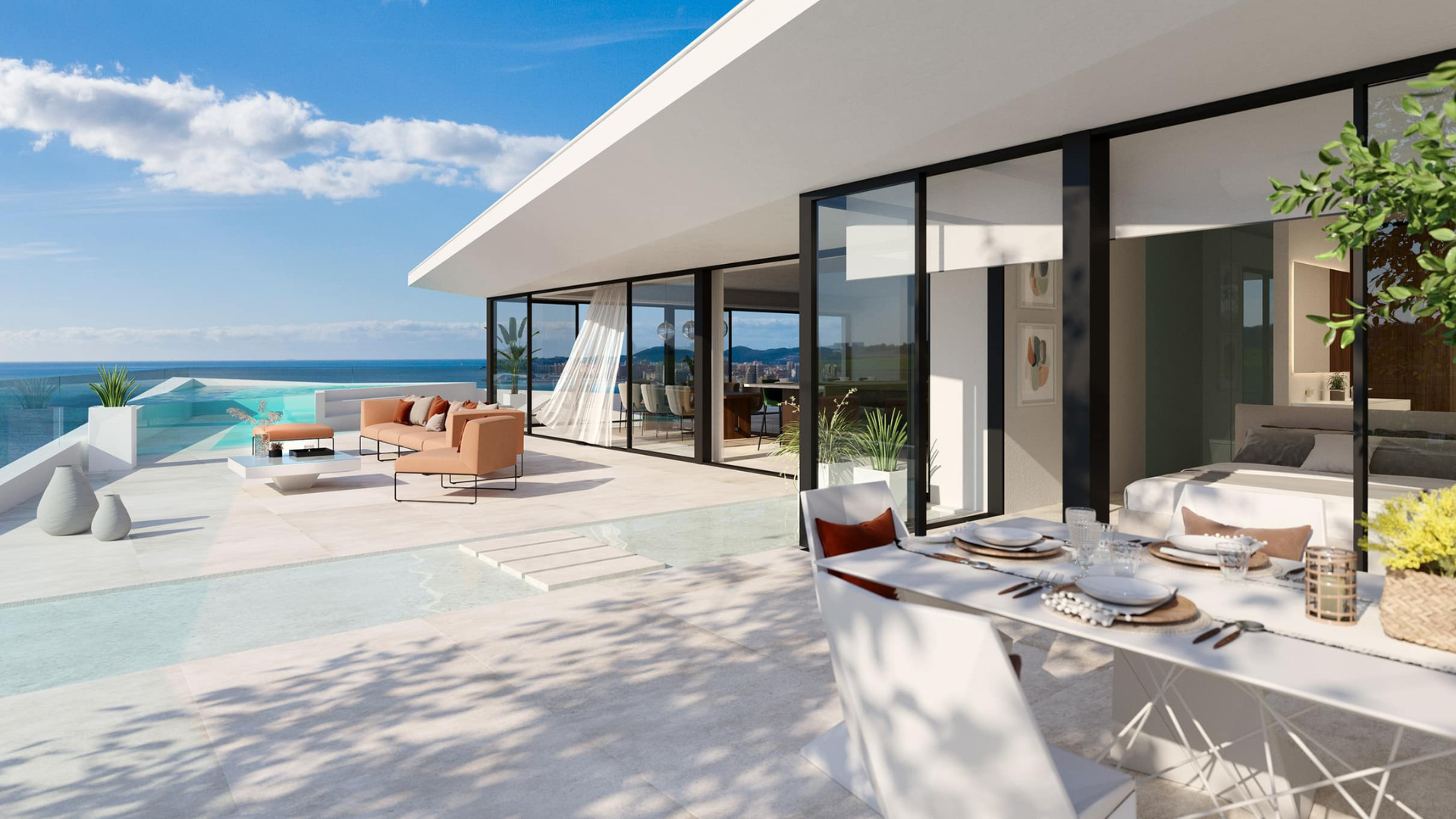 Stunning penthouse with private pool in El Higuerón