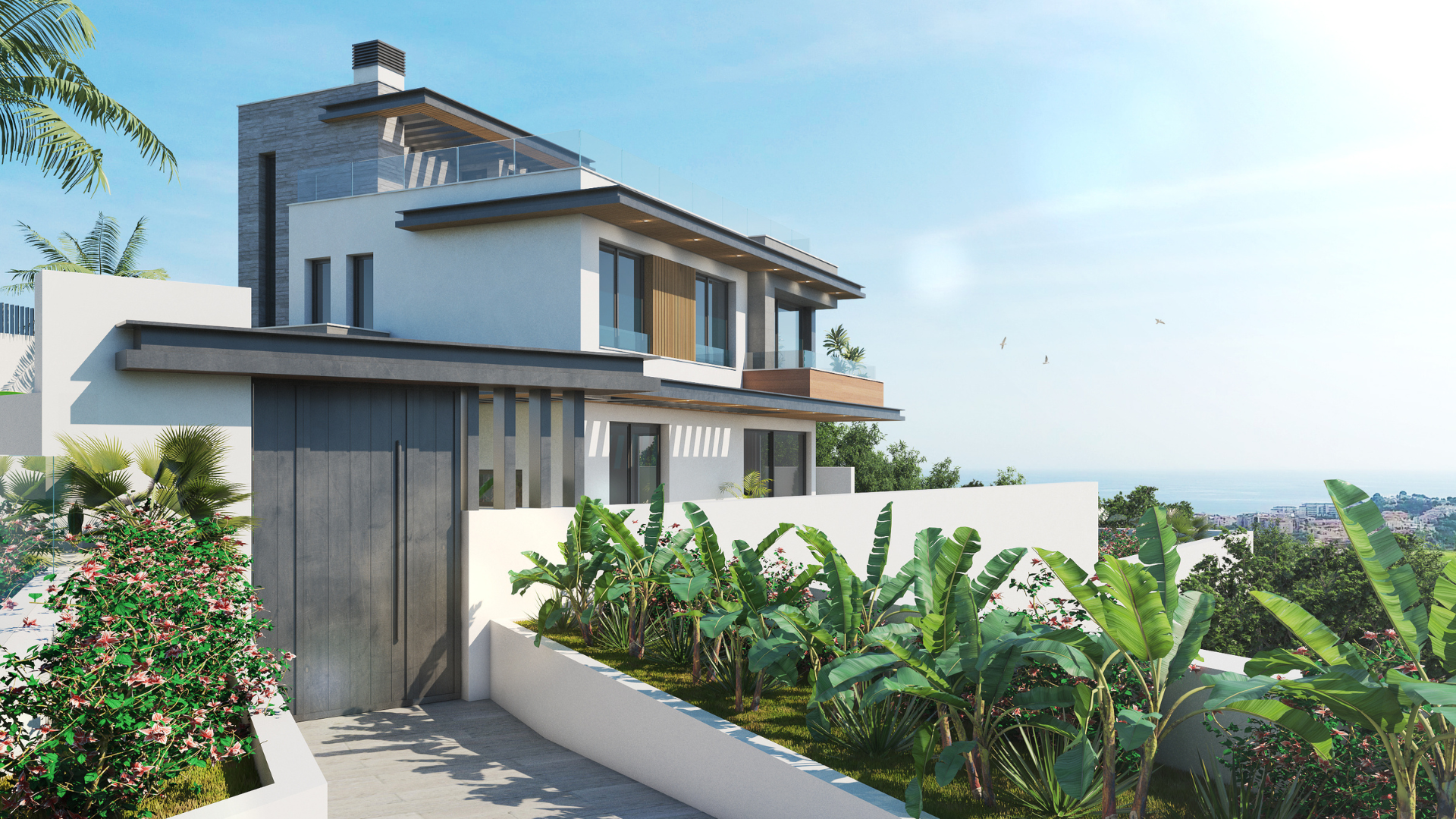 Espléndida villa con solárium en rooftop